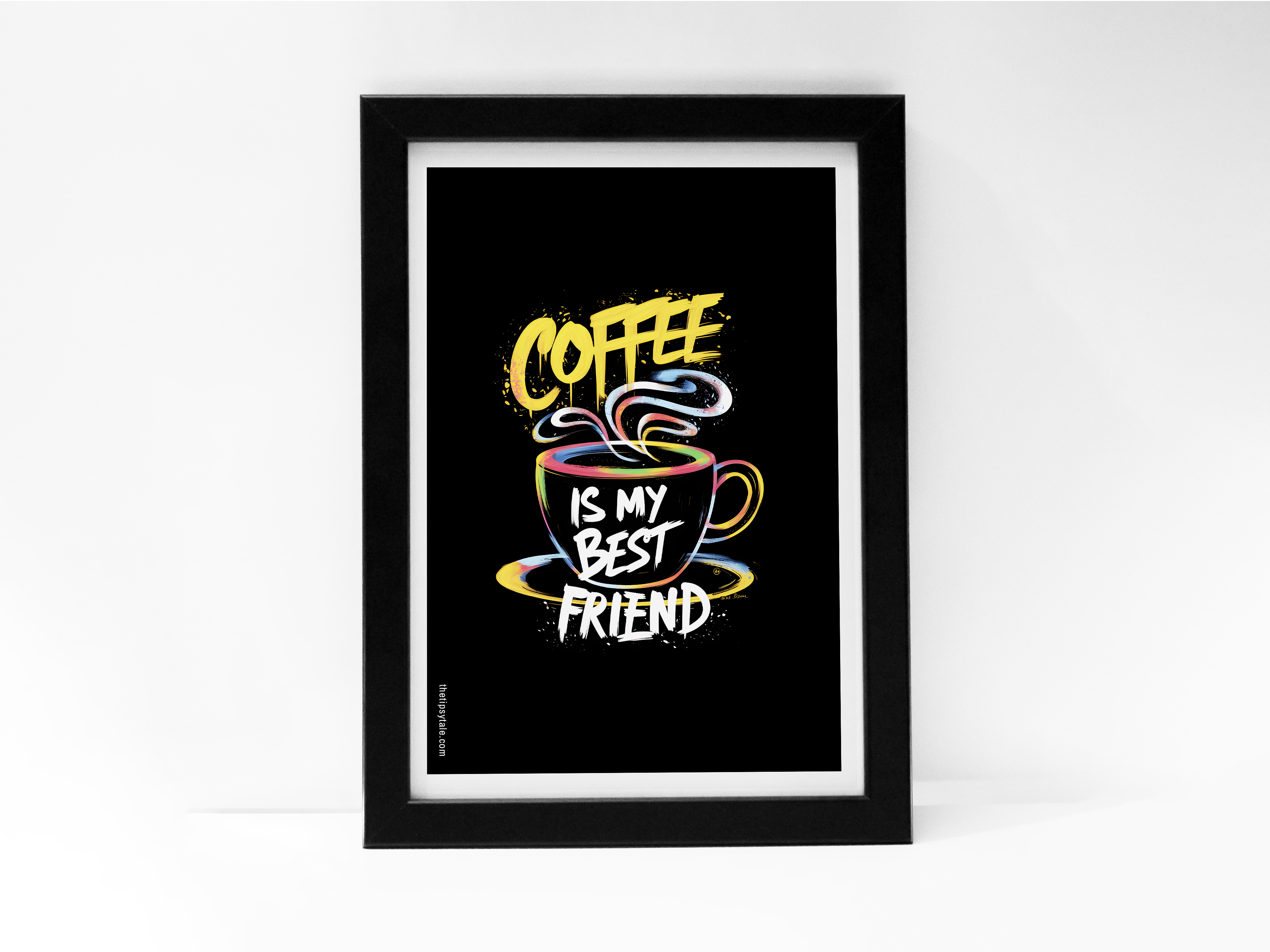 "Can't Adult Without My Coffee" Poster – Add a Touch of Personality to Your Space