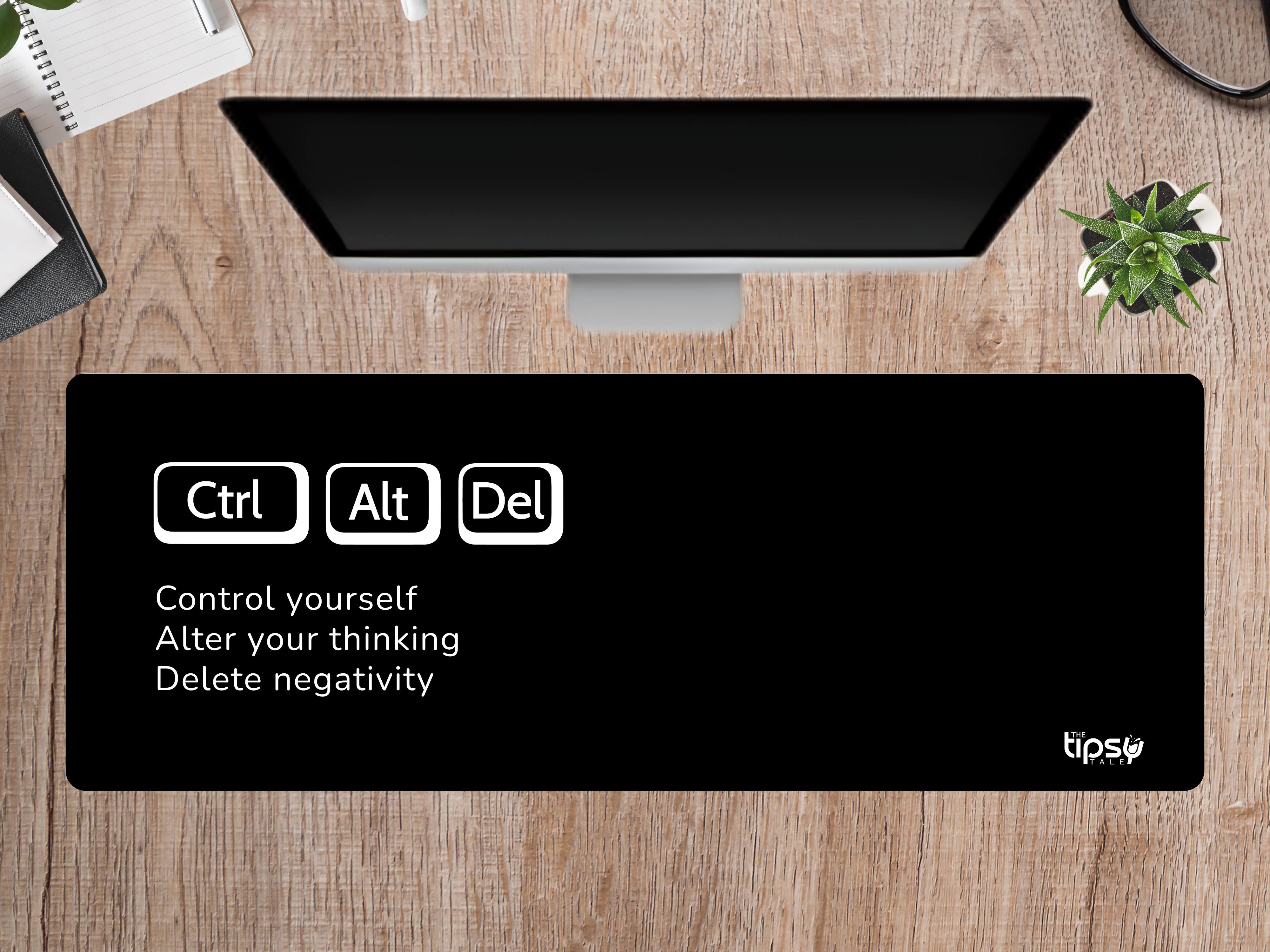 "Ctrl+Alt+Del motivation" Gaming Mousepad – Elevate Your Gaming Experience