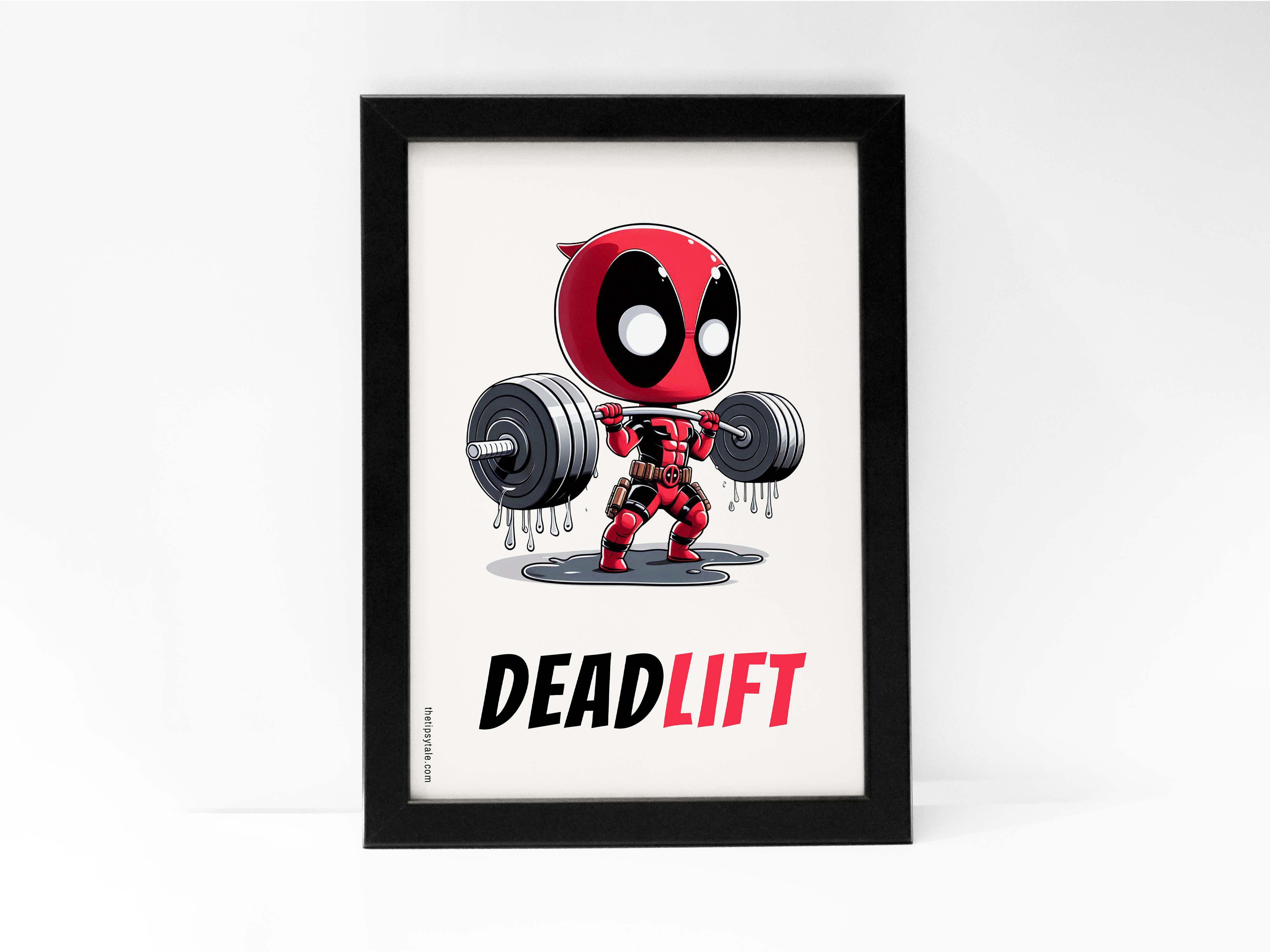 FRAMED "Deadlift" Poster – A4 Size - Marvel Theme