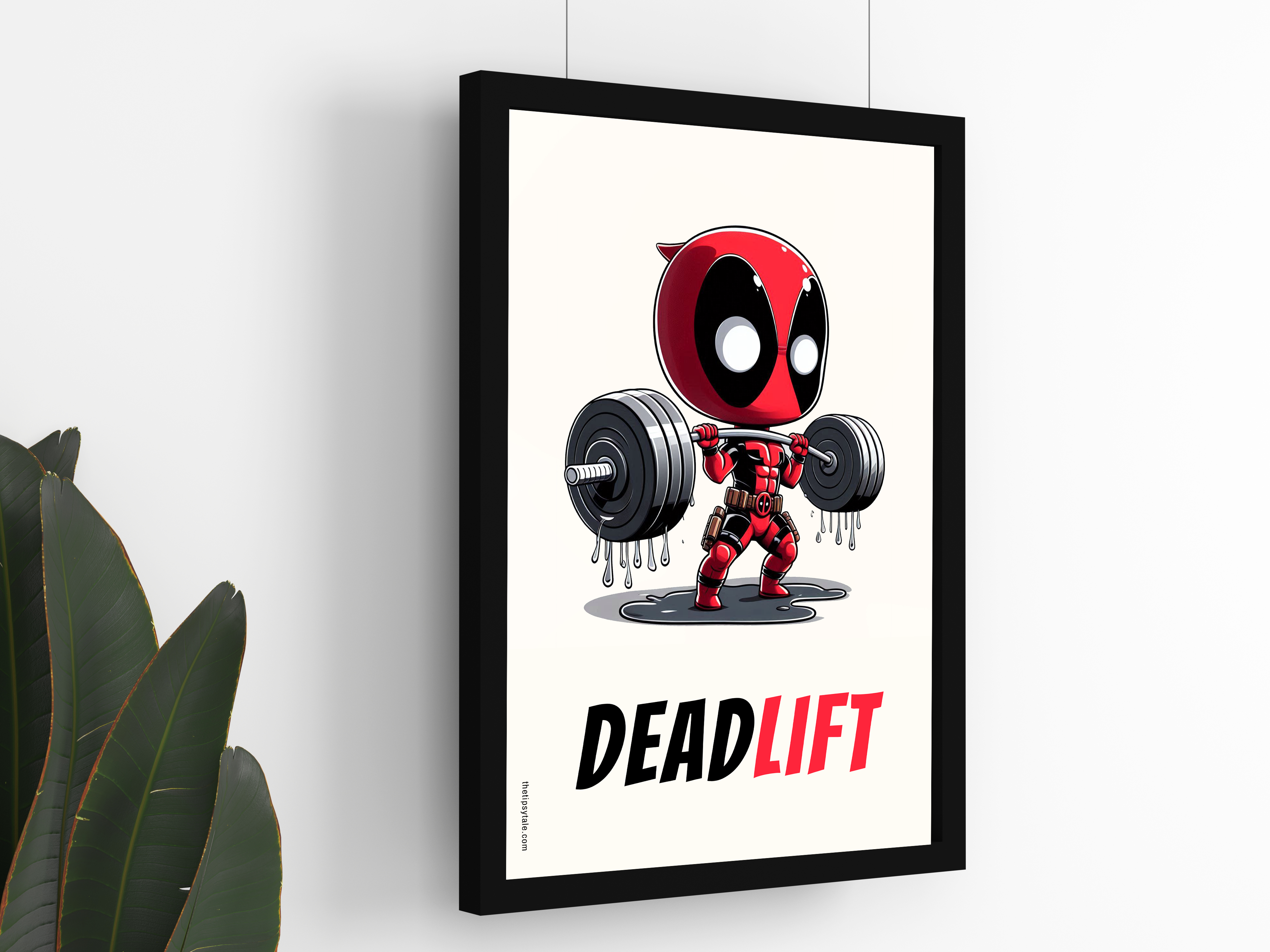 FRAMED "Deadlift" Poster – A4 Size - Marvel Theme