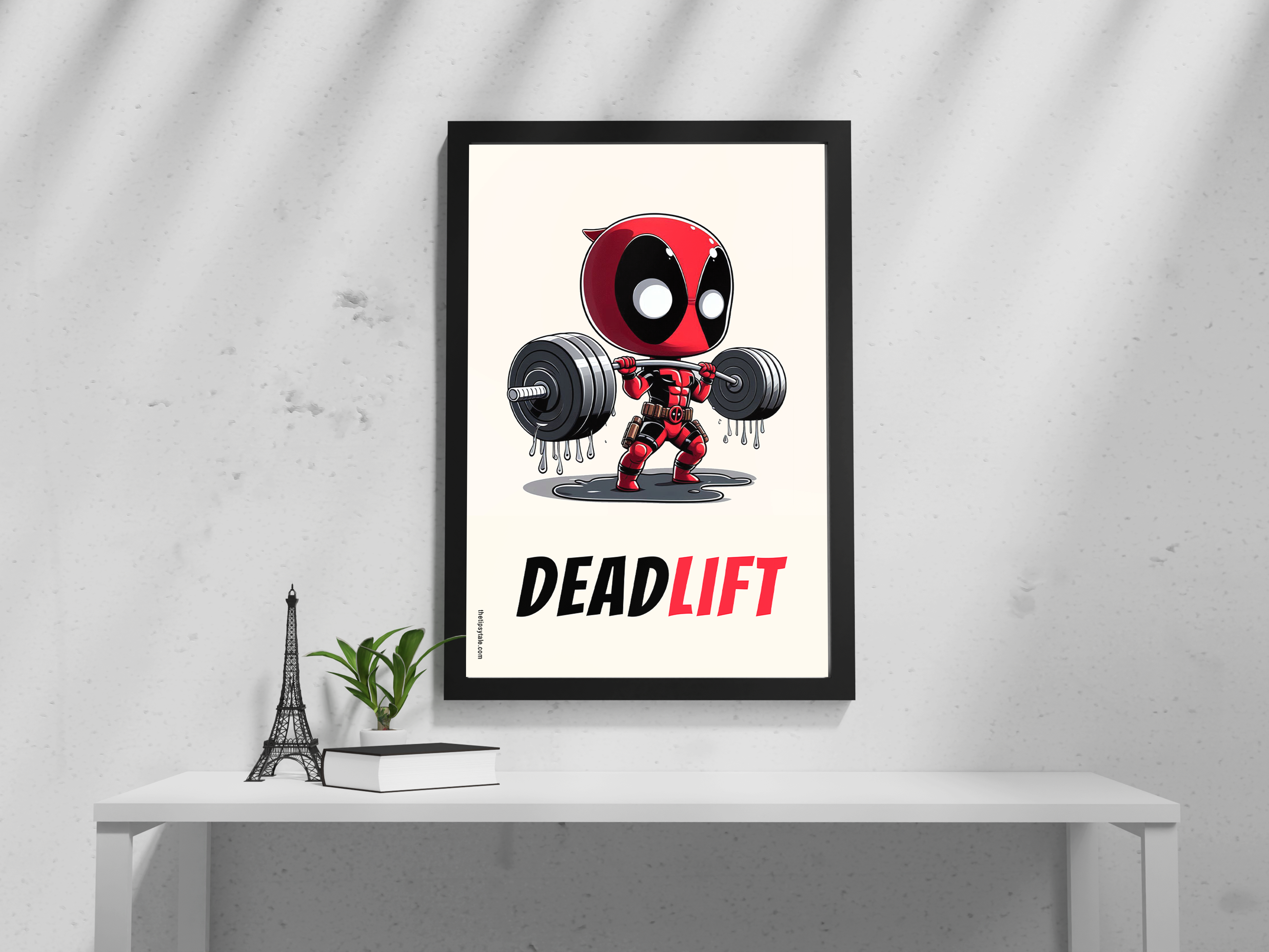 FRAMED "Deadlift" Poster – A4 Size - Marvel Theme