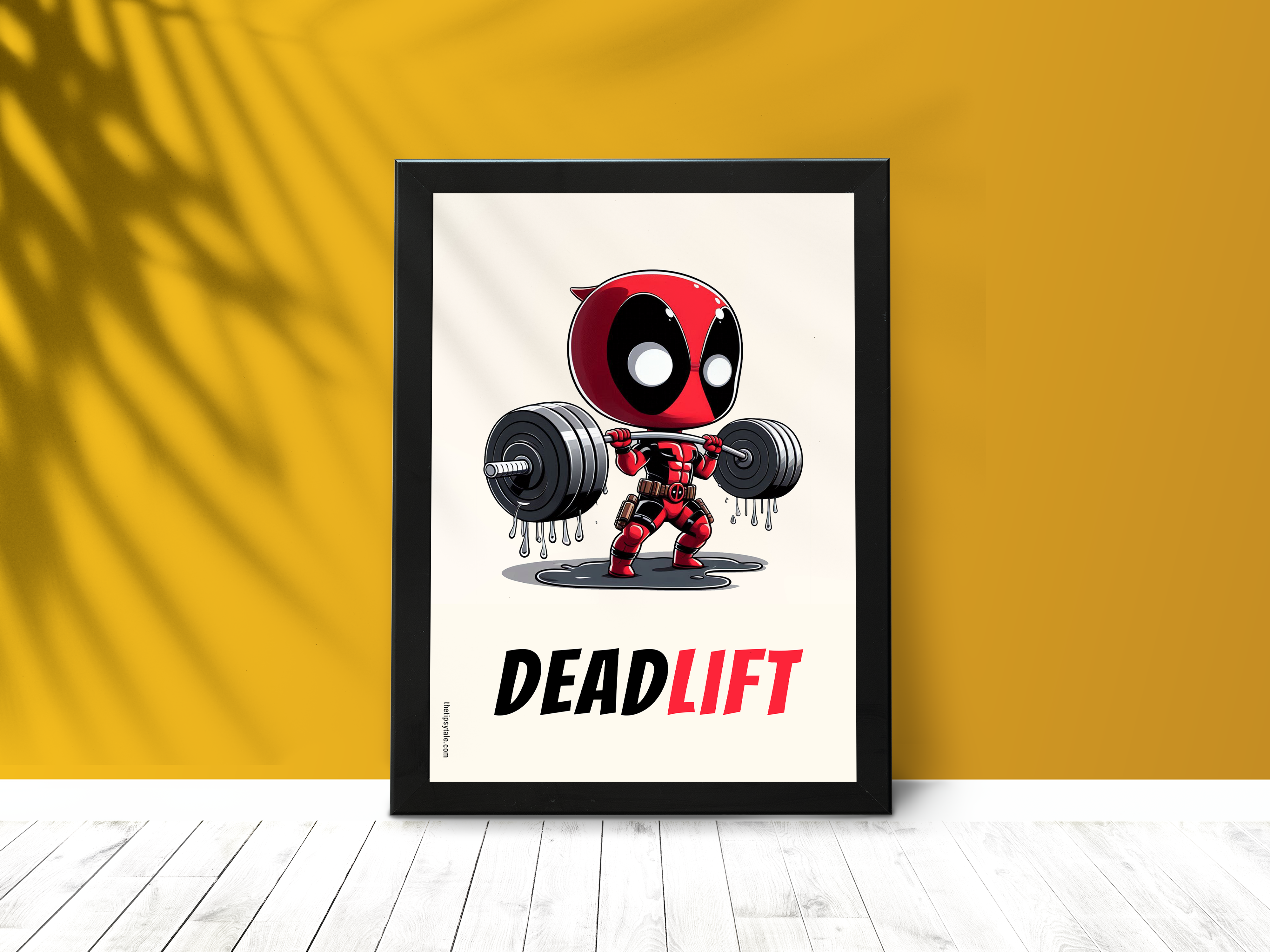 FRAMED "Deadlift" Poster – A4 Size - Marvel Theme