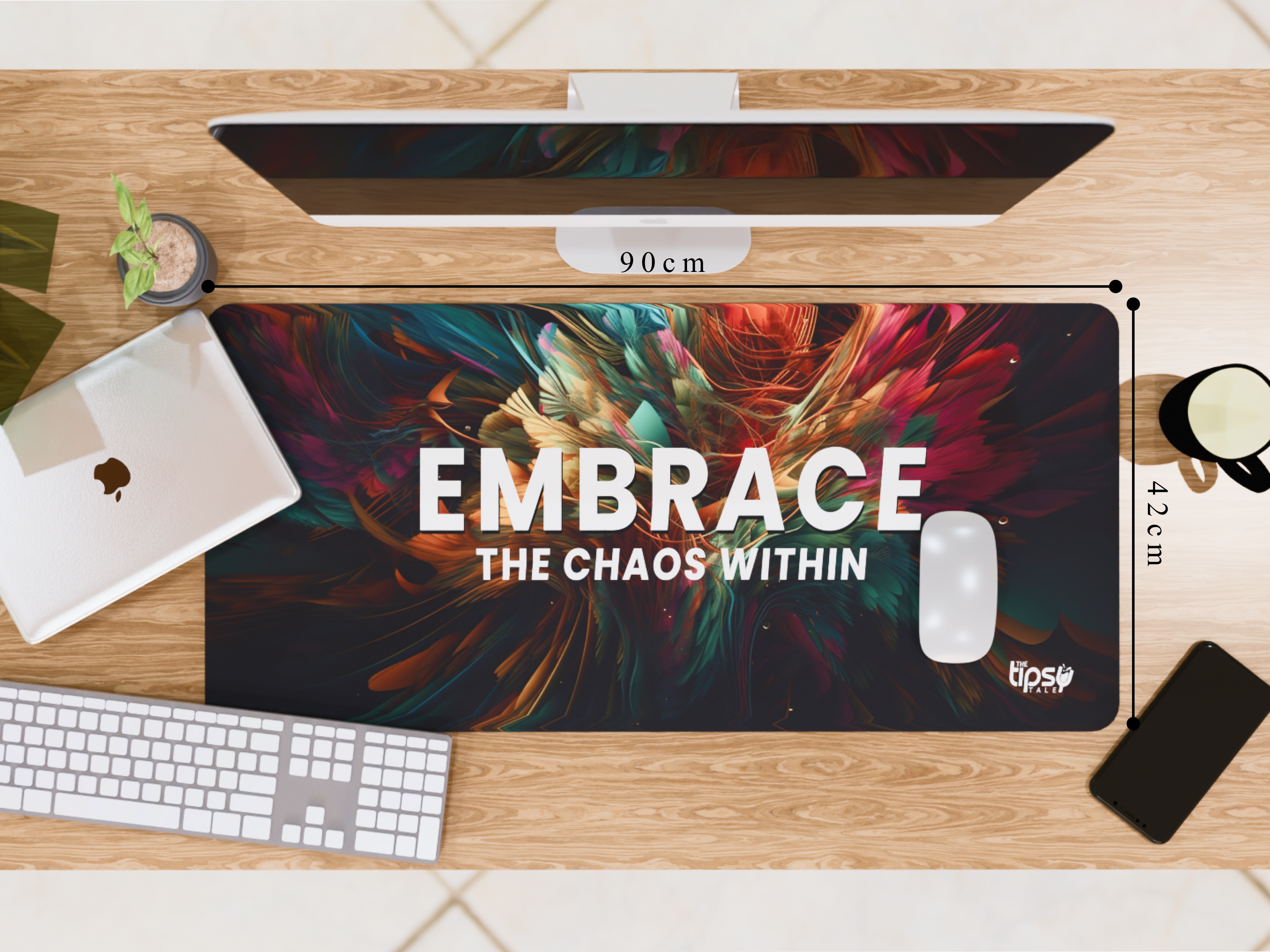 "Chaos is the playground of brave" Gaming Mousepad – Elevate Your Gaming Experience