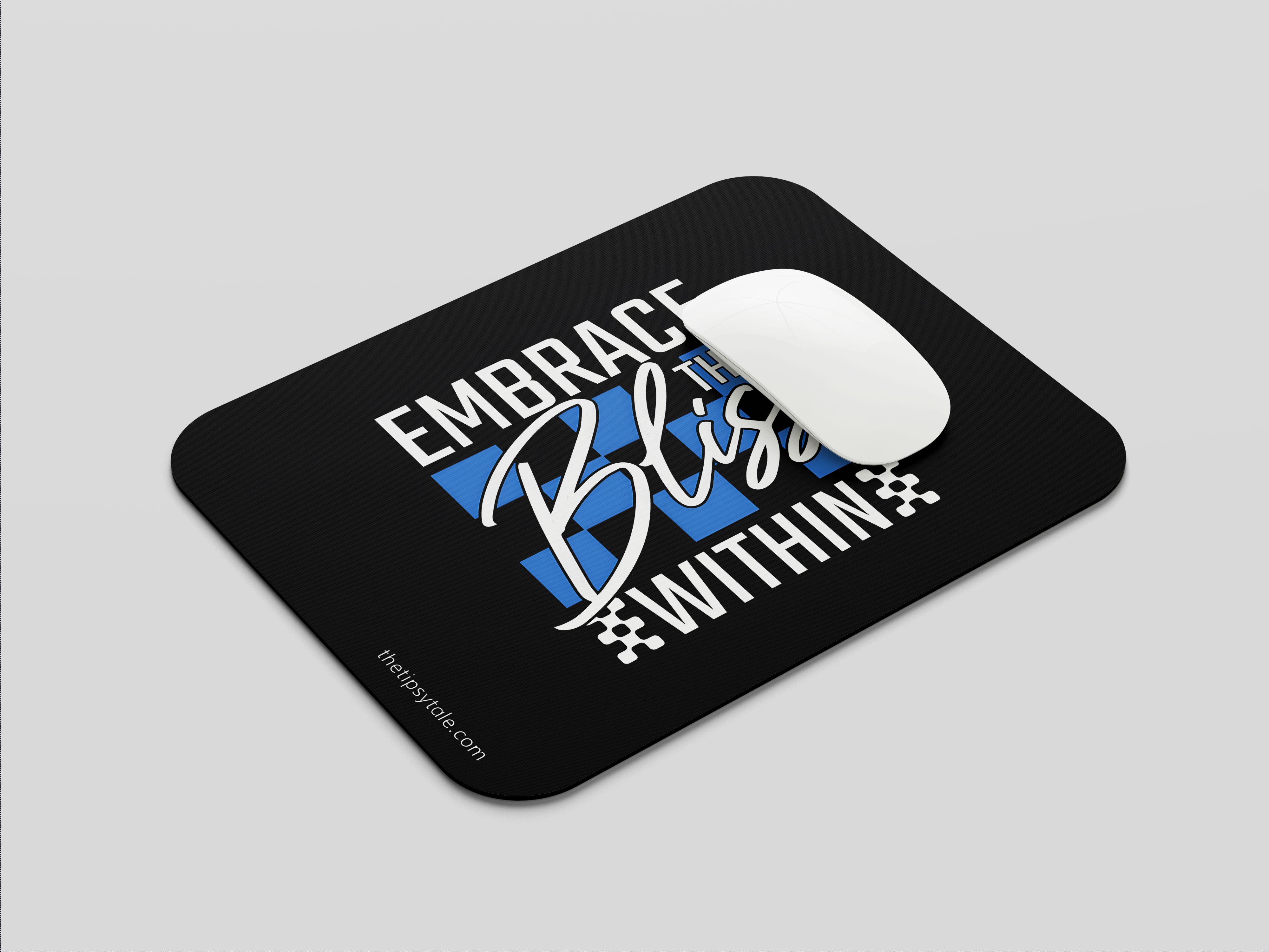 "Embrace the Bliss WIthin" Mousepad – Enhance Your Workspace with Style