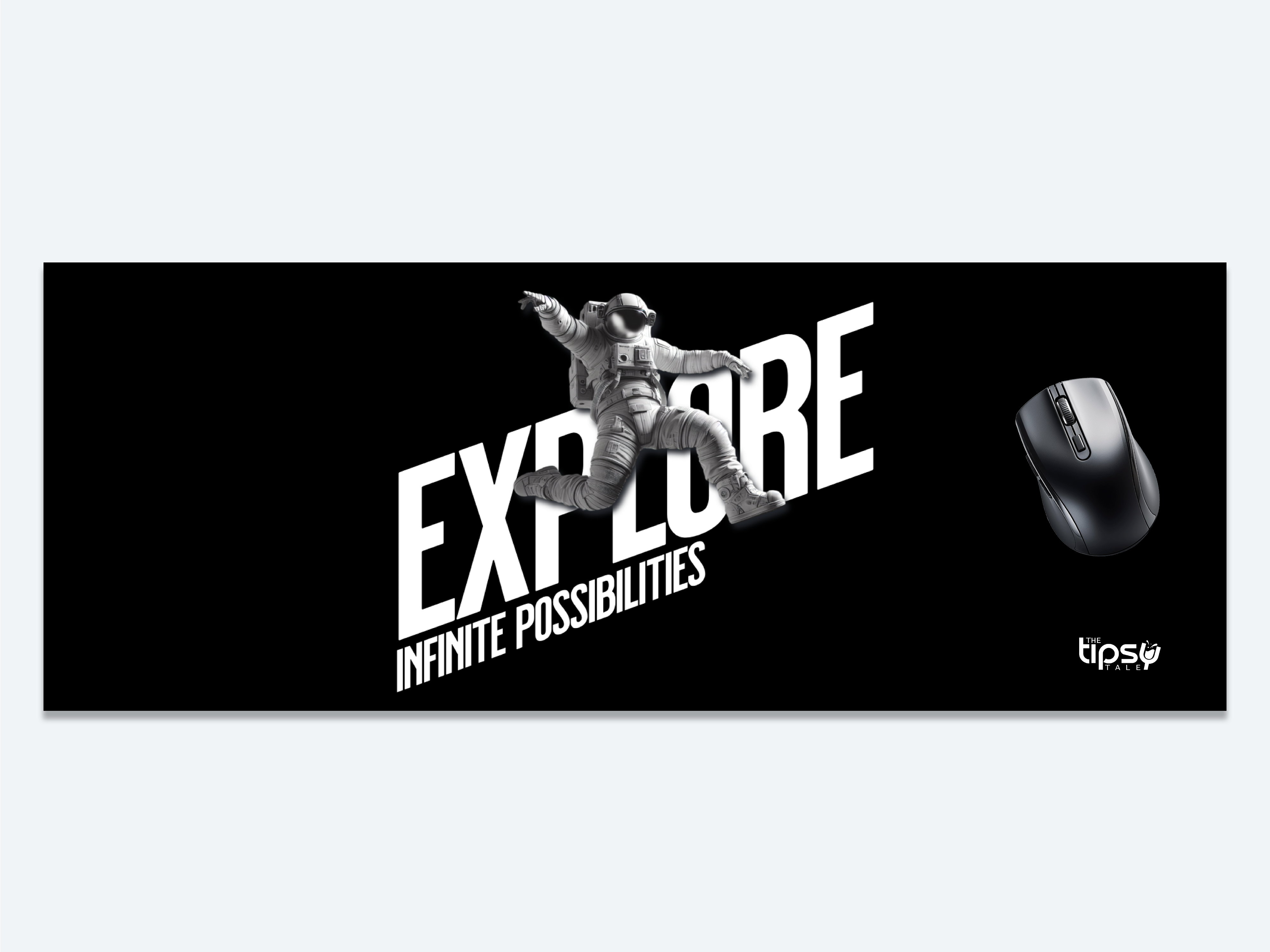 "Explore with SpaceMan" Gaming Mousepad – Elevate Your Gaming Experience