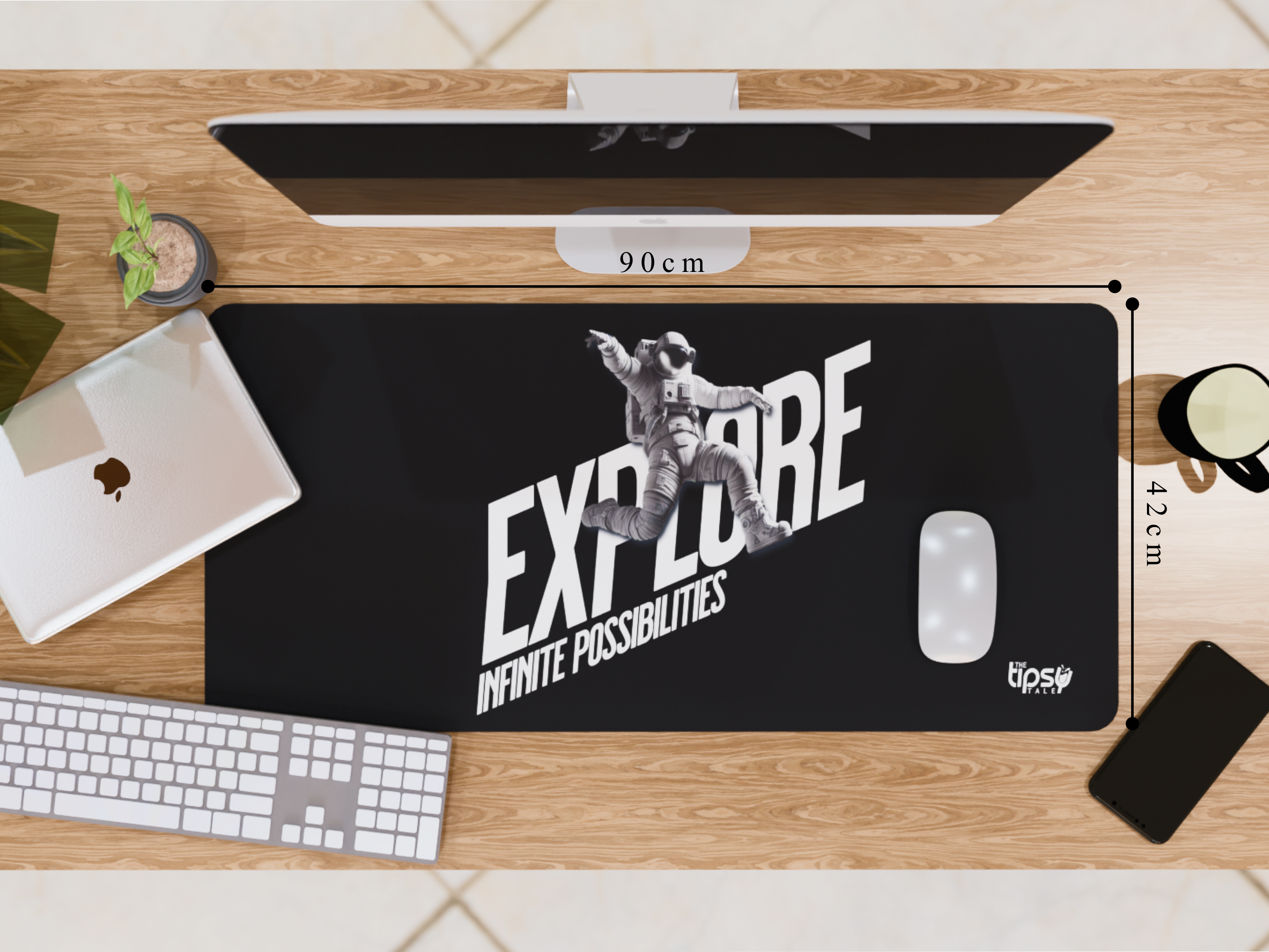 "Explore with SpaceMan" Gaming Mousepad – Elevate Your Gaming Experience