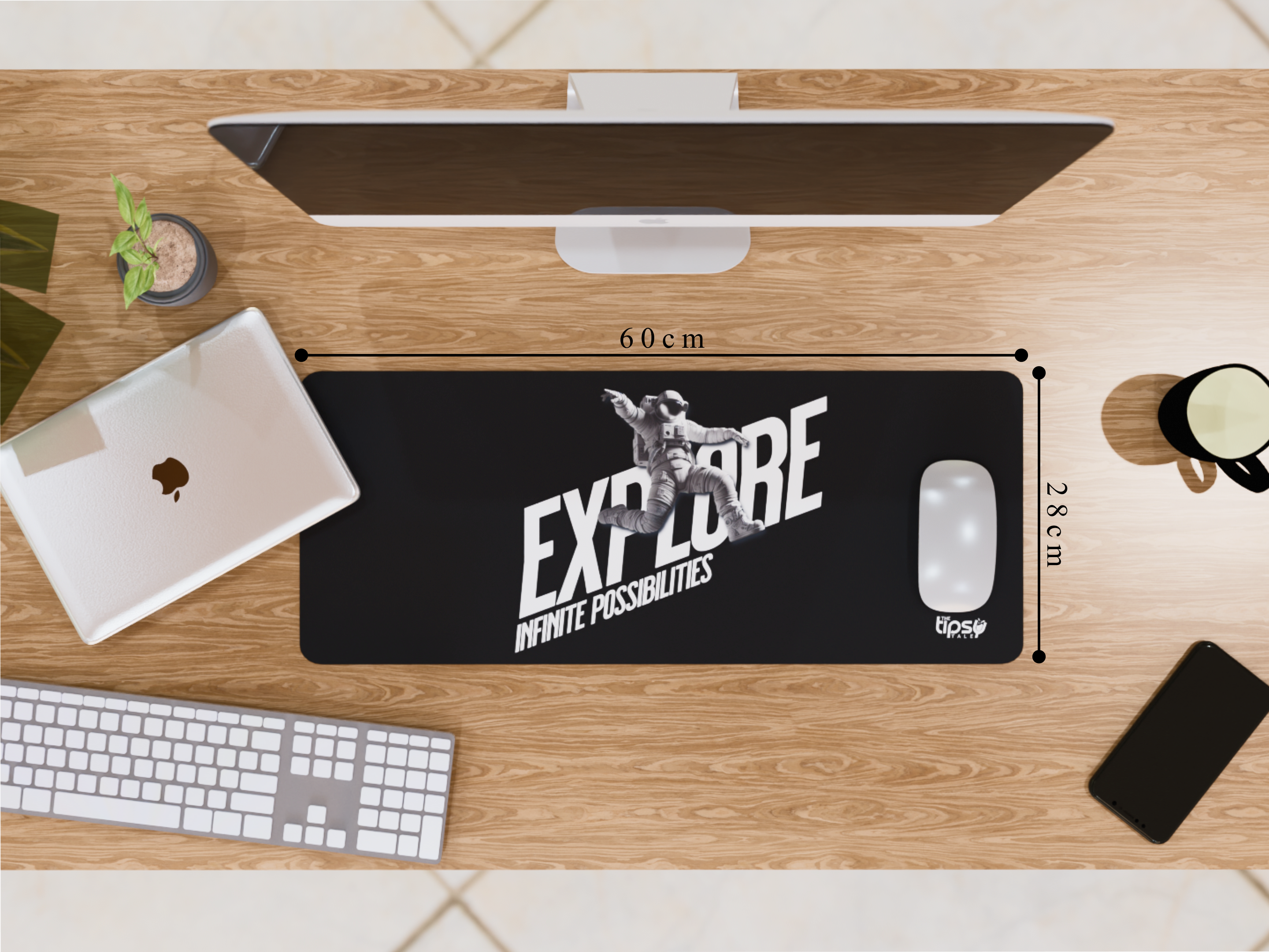 "Explore with SpaceMan" Gaming Mousepad – Elevate Your Gaming Experience