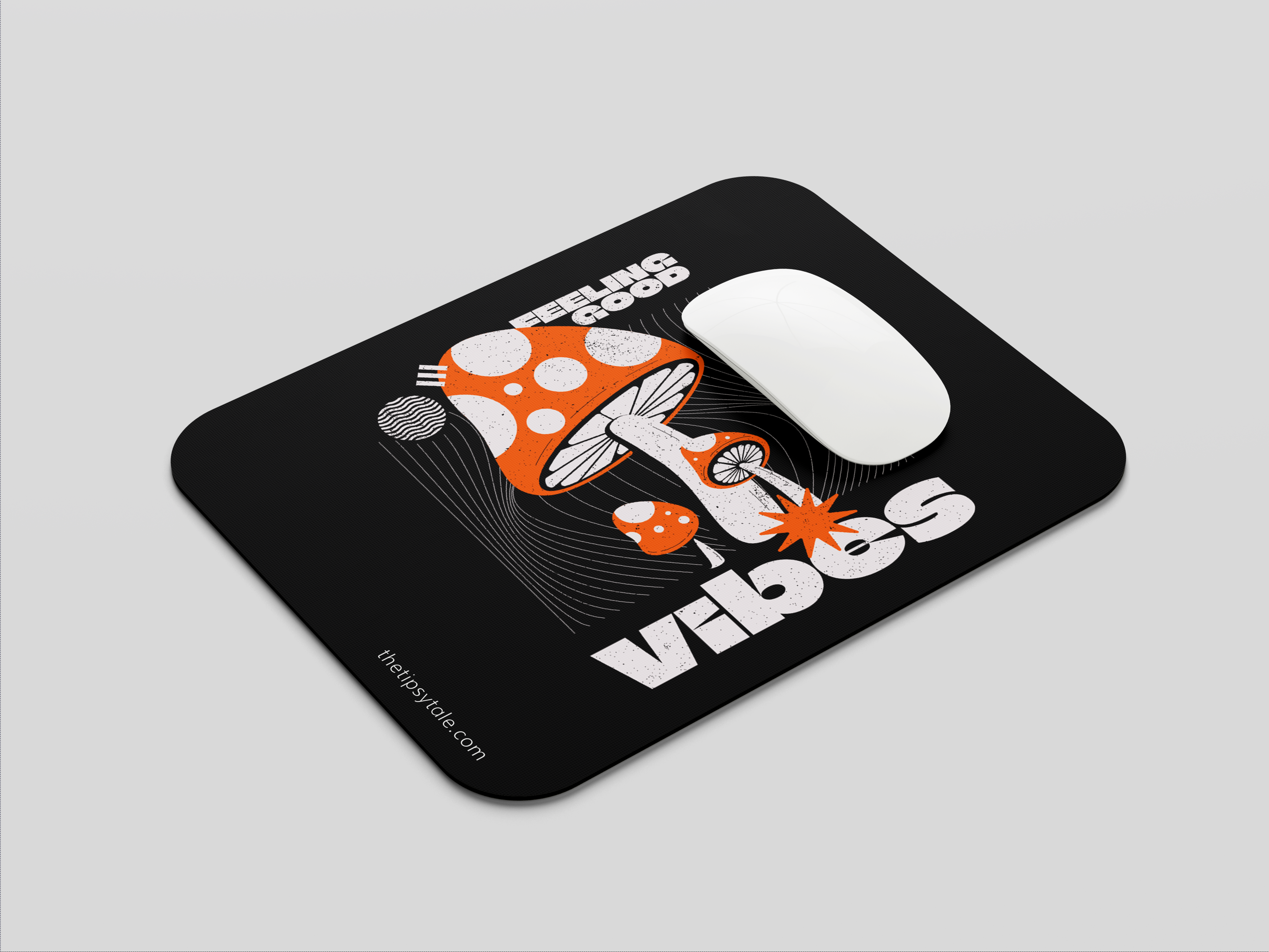 "Feeling Good Vibes" Mousepad – Enhance Your Workspace with Style