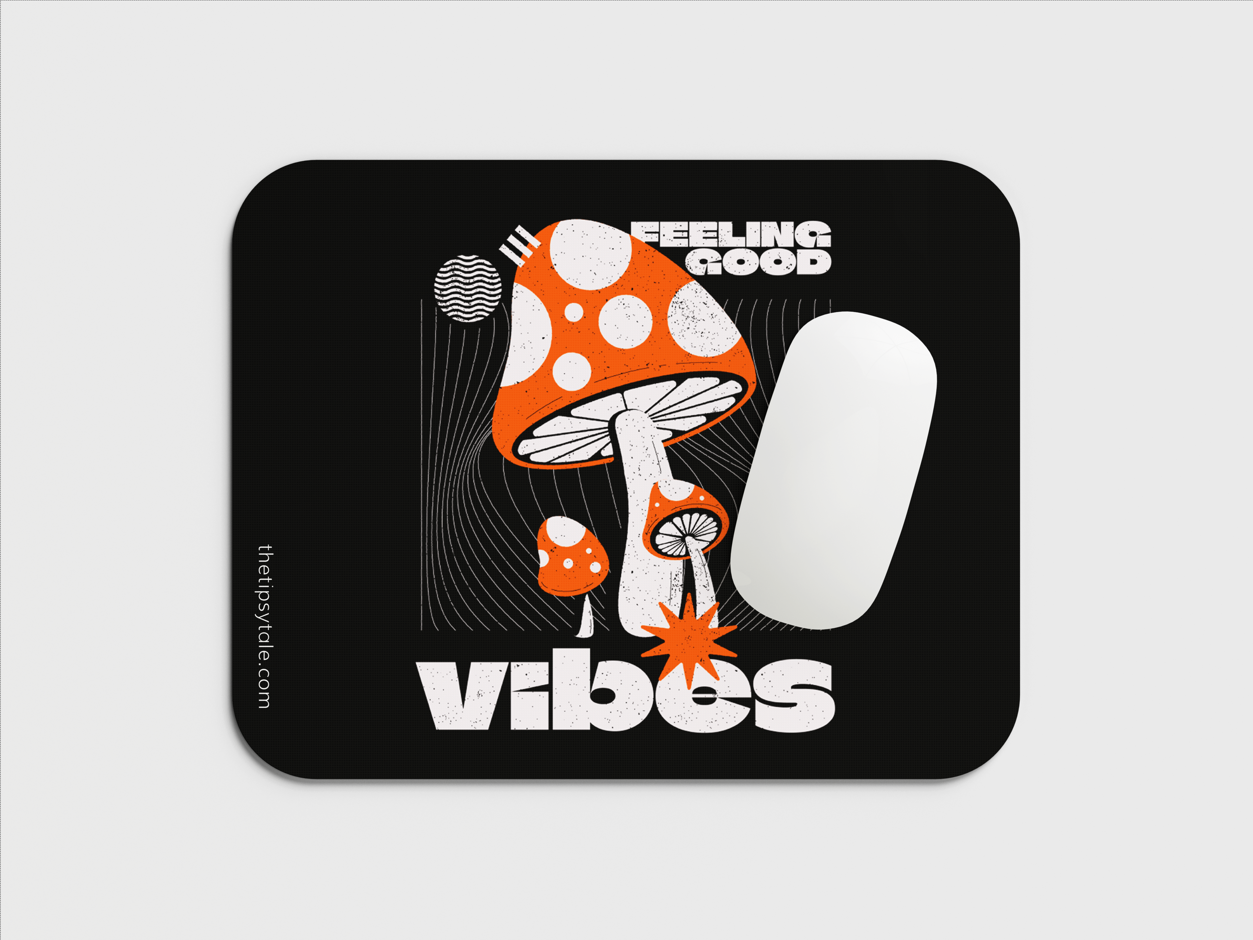 "Feeling Good Vibes" Mousepad – Enhance Your Workspace with Style