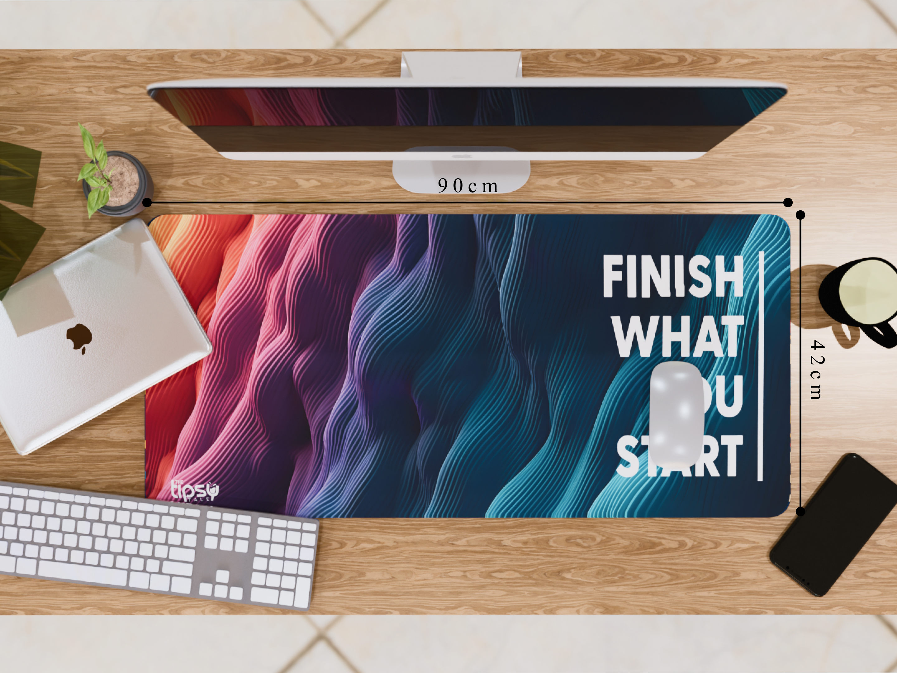 "Wave of Motivation" Gaming Mousepad – Elevate Your Gaming Experience