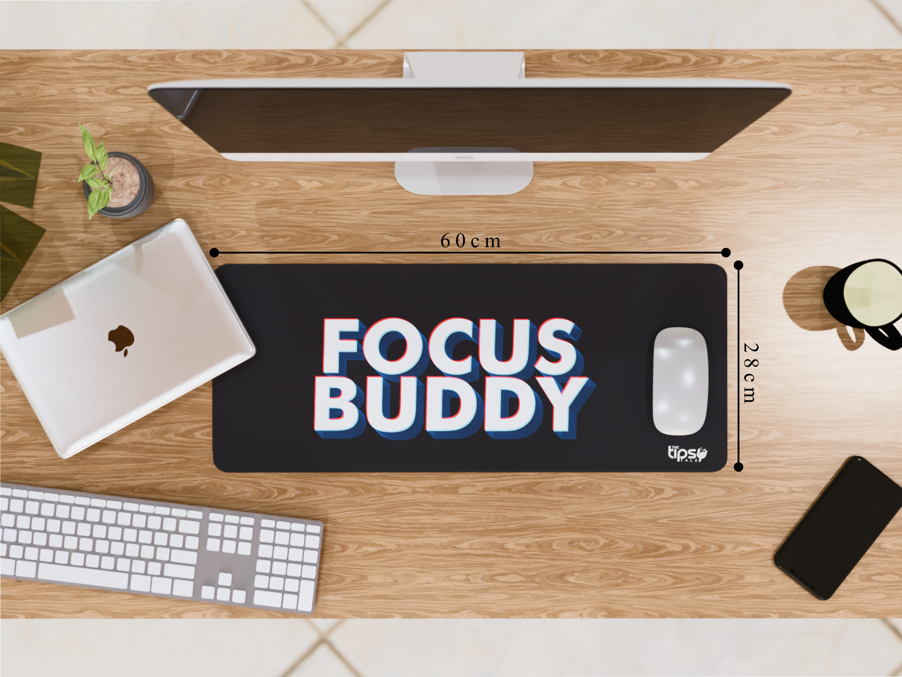 "Focus Buddy" Gaming Mousepad – Elevate Your Gaming Experience