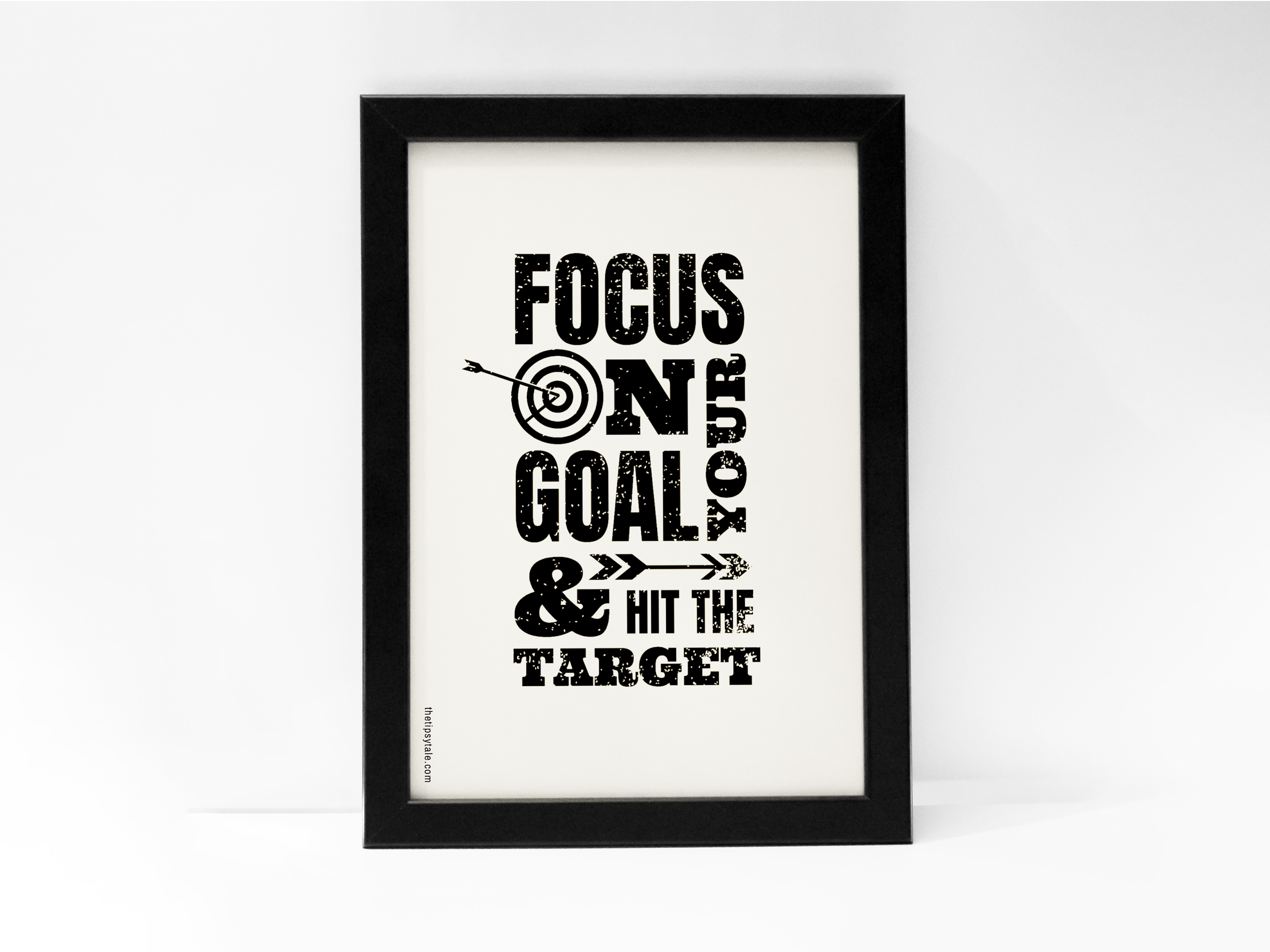 "Focus On Target" Poster – A4 Size- Motivational Theme