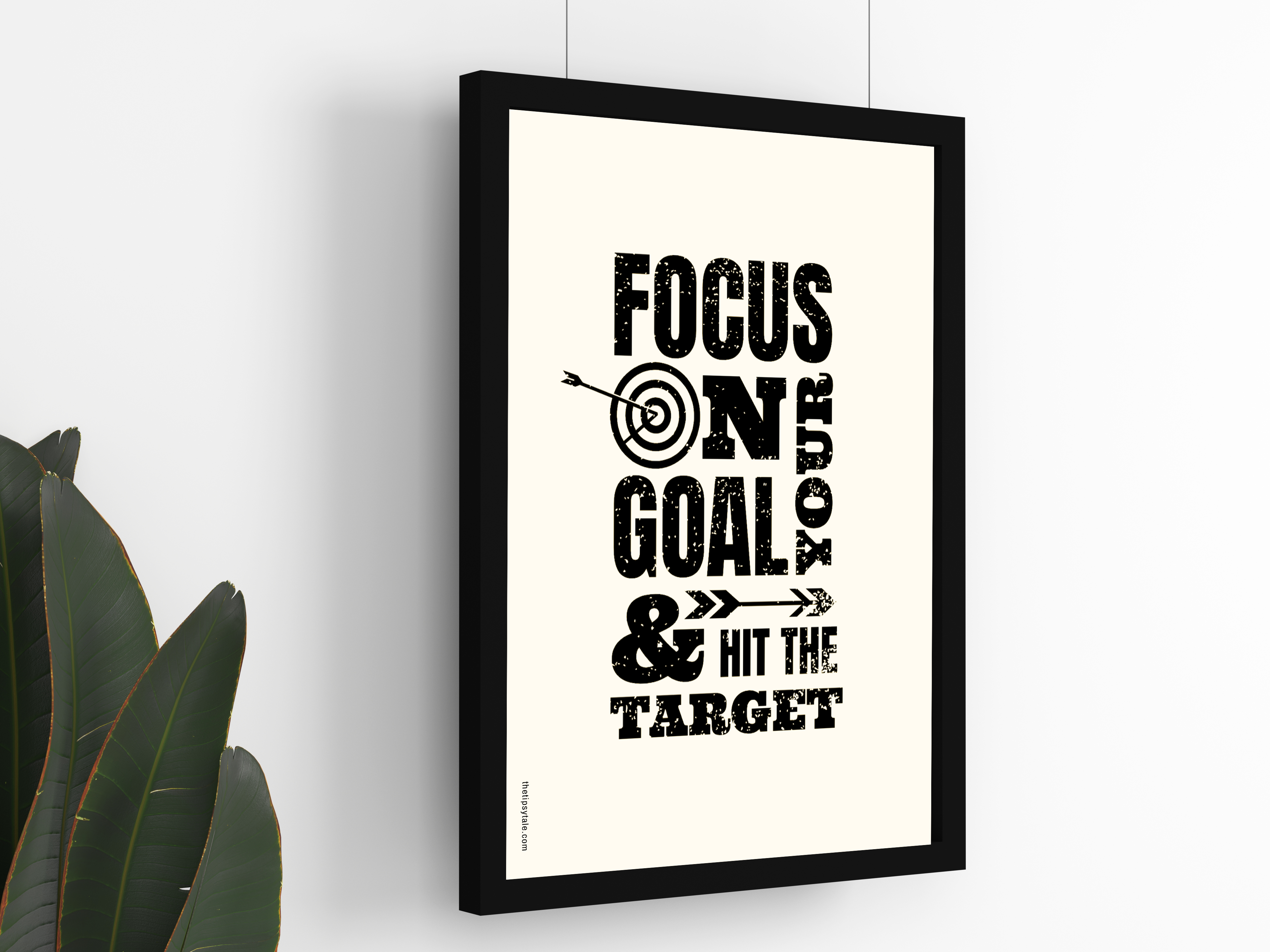 "Focus On Target" Poster – A4 Size- Motivational Theme