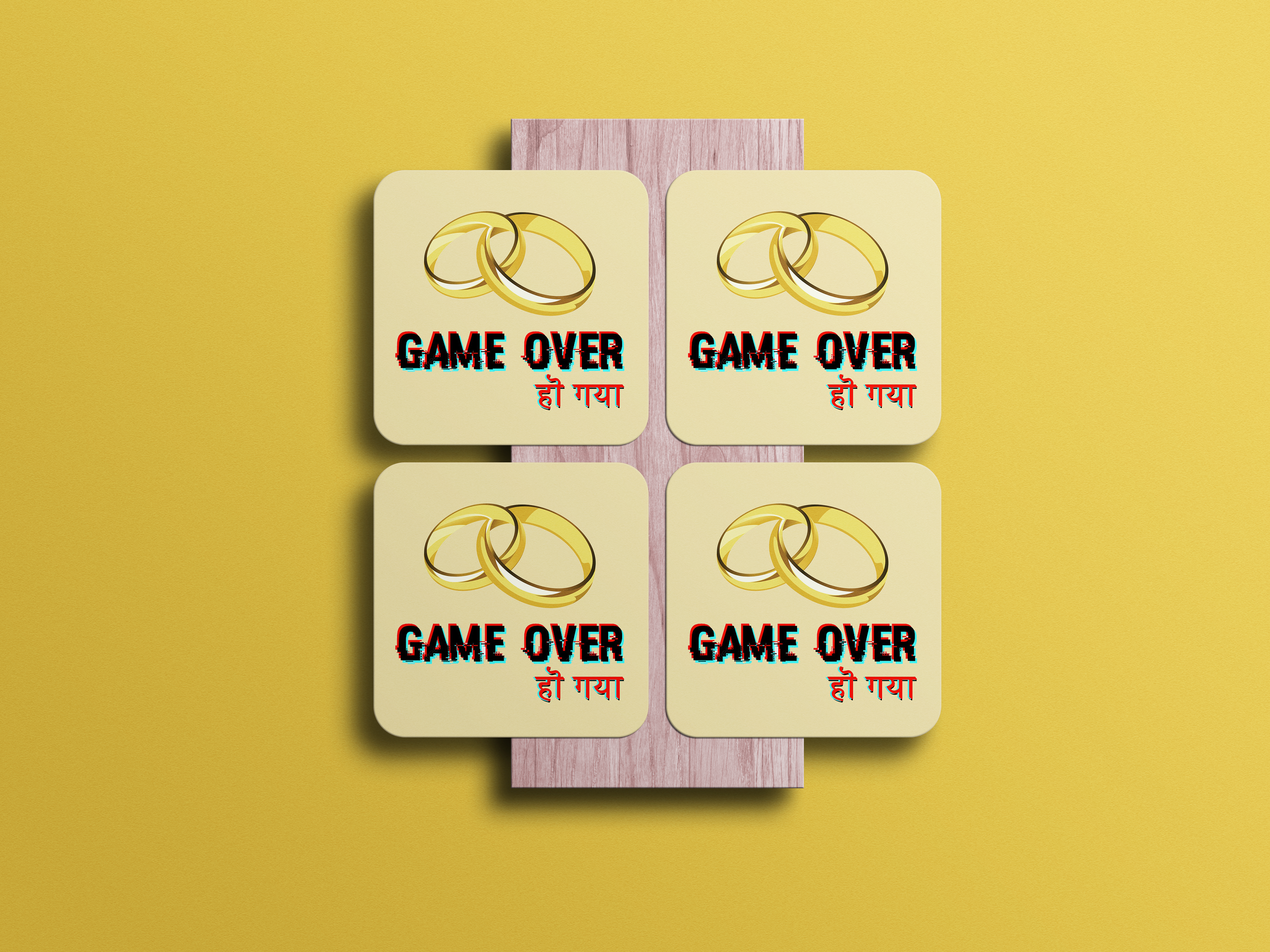 Embrace the End of Solo Adventures: Wedding Coaster Set