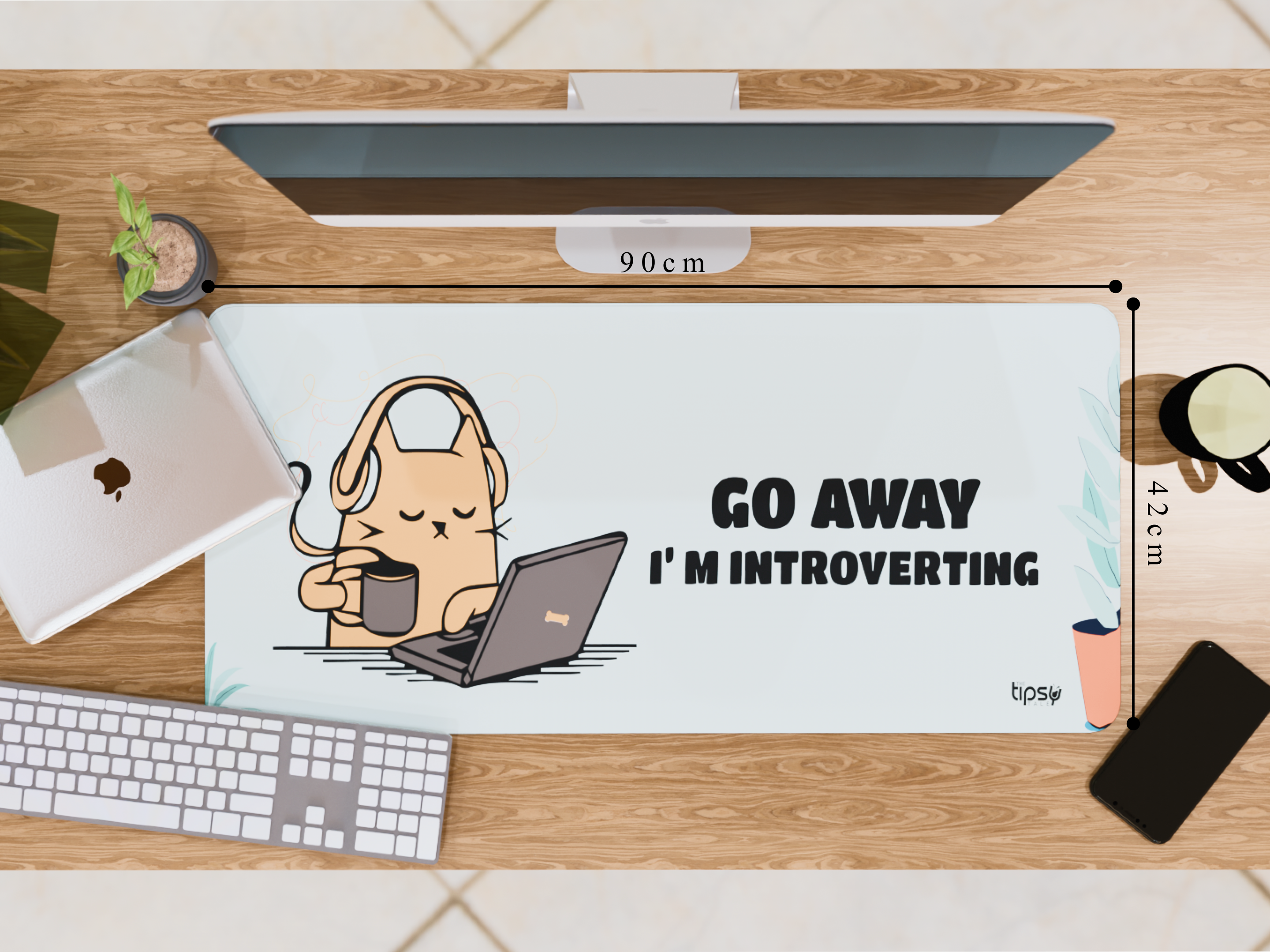 Introverting Oasis: Office Mouse Pad for Introverts!