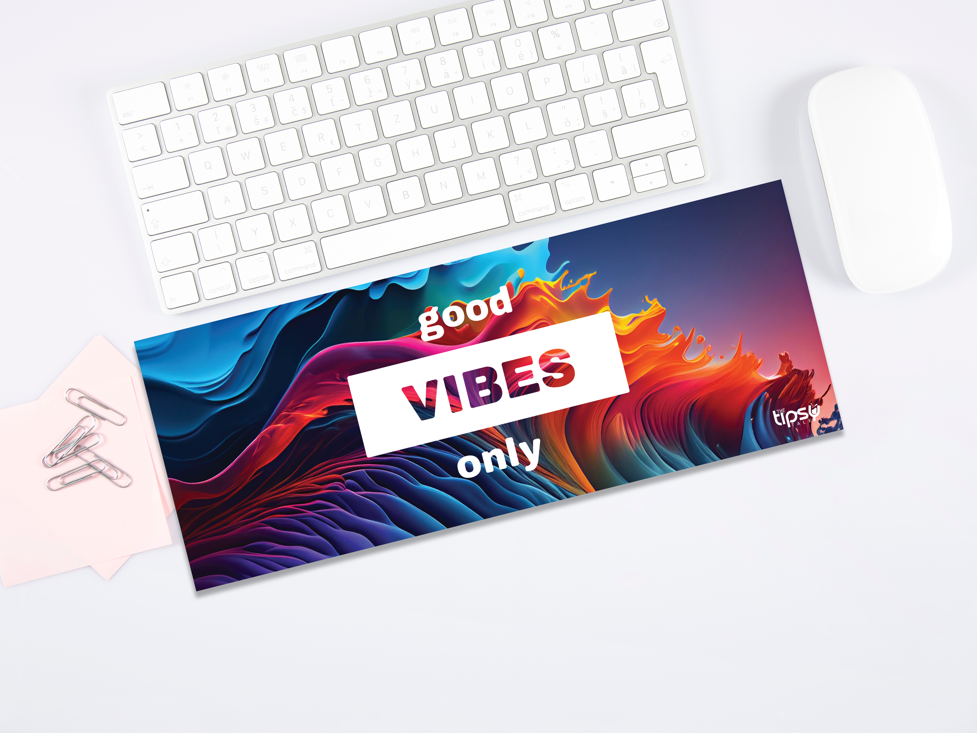 "Good Vibes Only" Gaming Mousepad – Elevate Your Gaming Experience