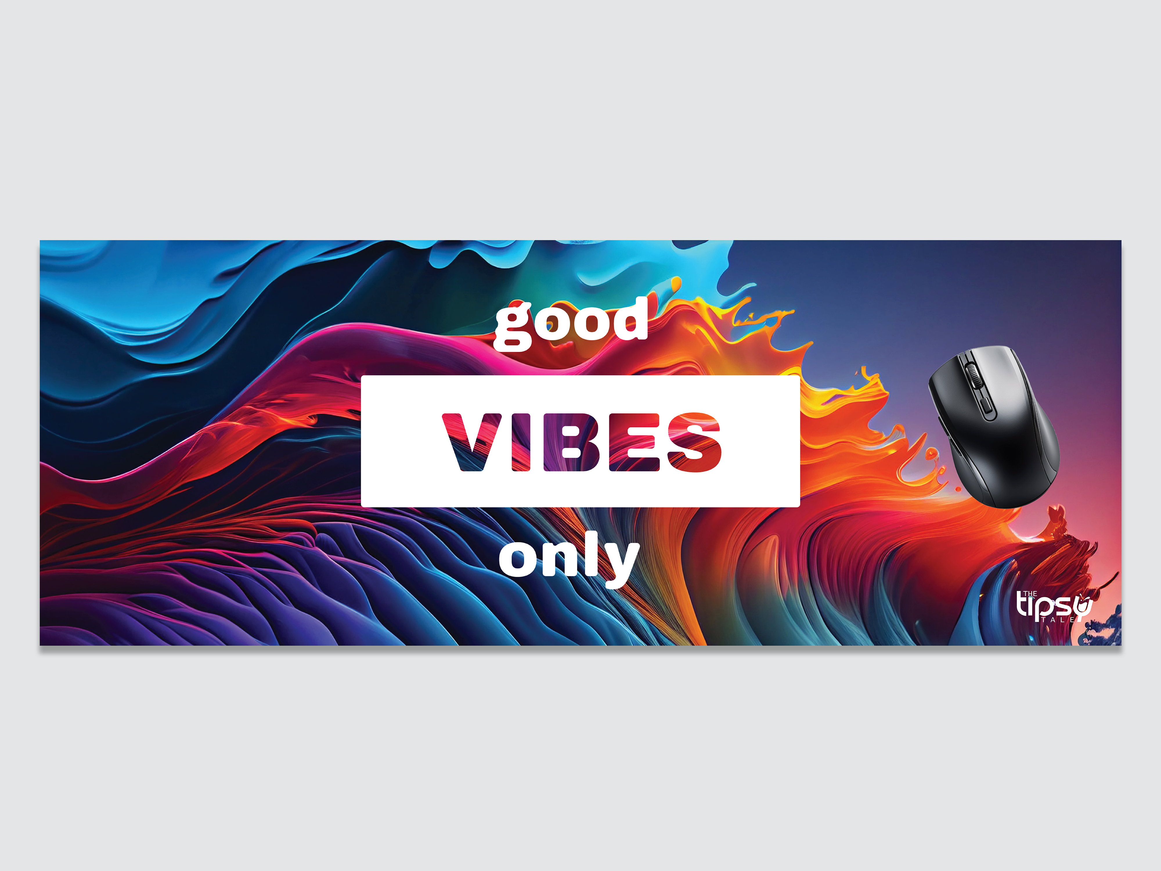 "Good Vibes Only" Gaming Mousepad – Elevate Your Gaming Experience