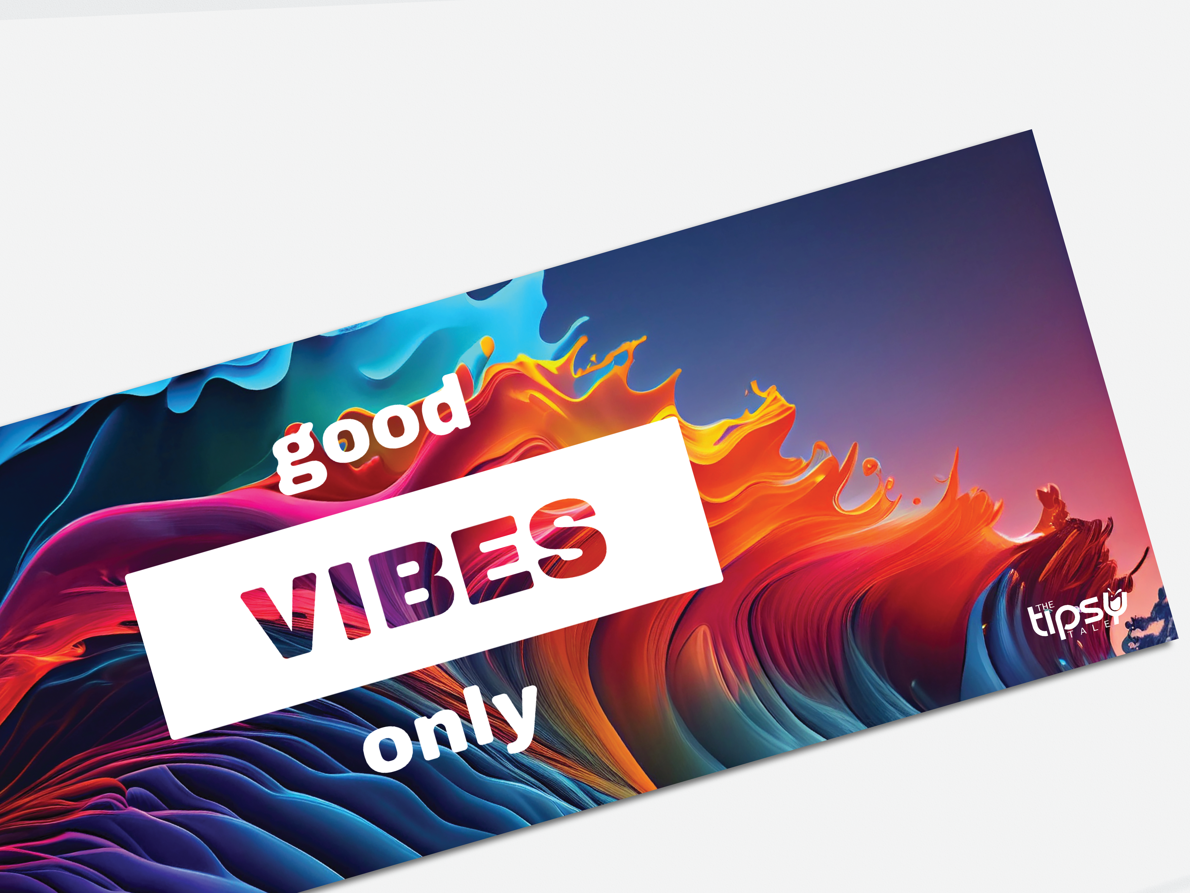 "Good Vibes Only" Gaming Mousepad – Elevate Your Gaming Experience