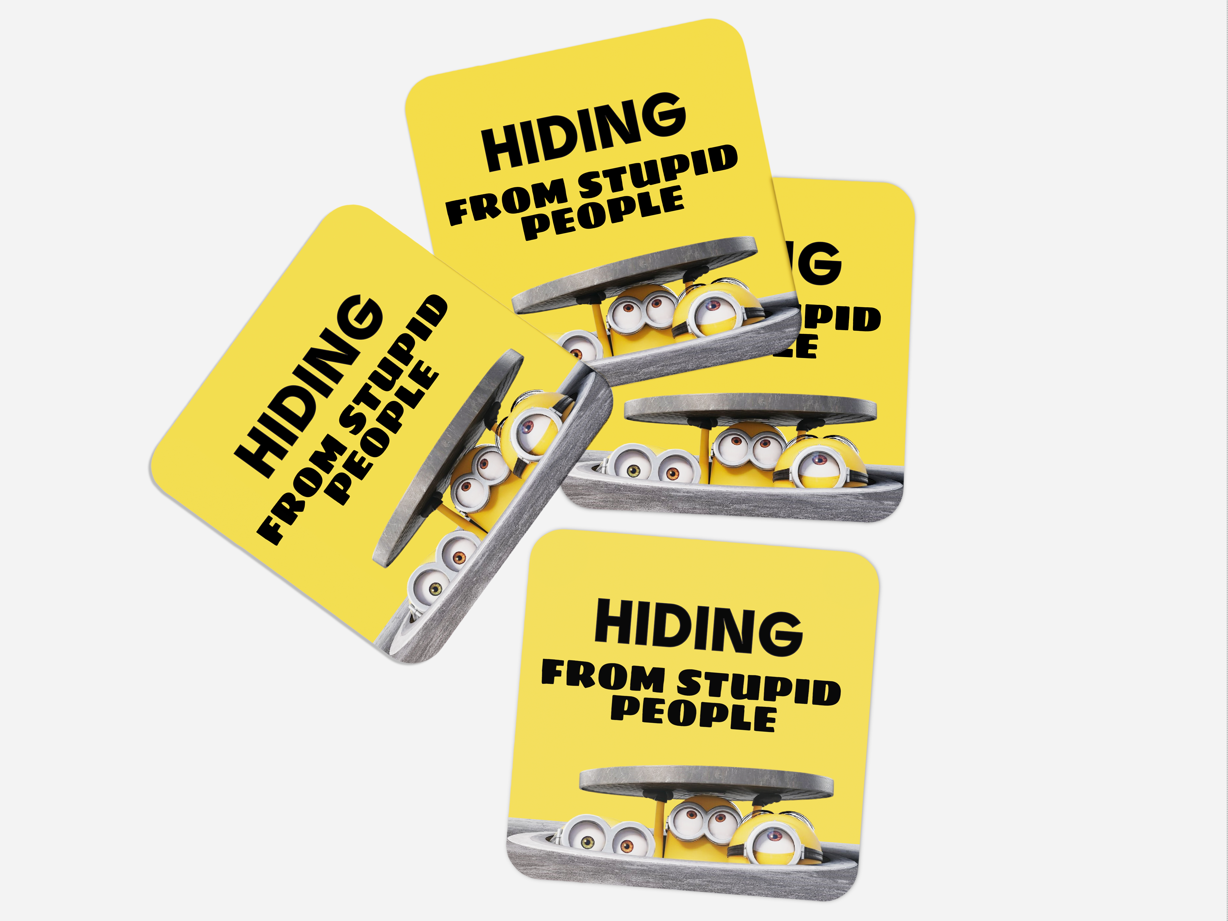 Play Hide & Seek around annoying focks: Minion Coaster