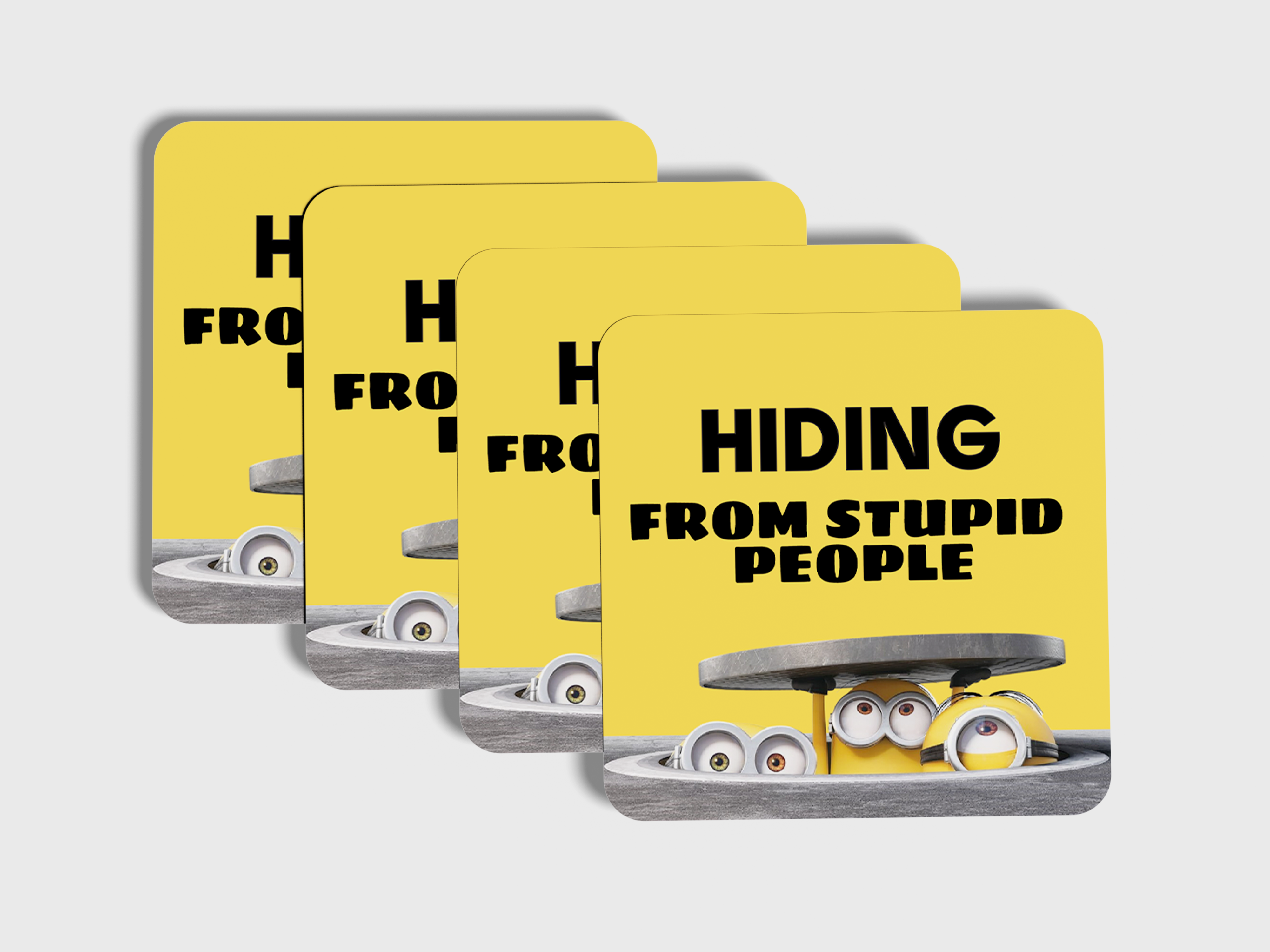 Play Hide & Seek around annoying focks: Minion Coaster