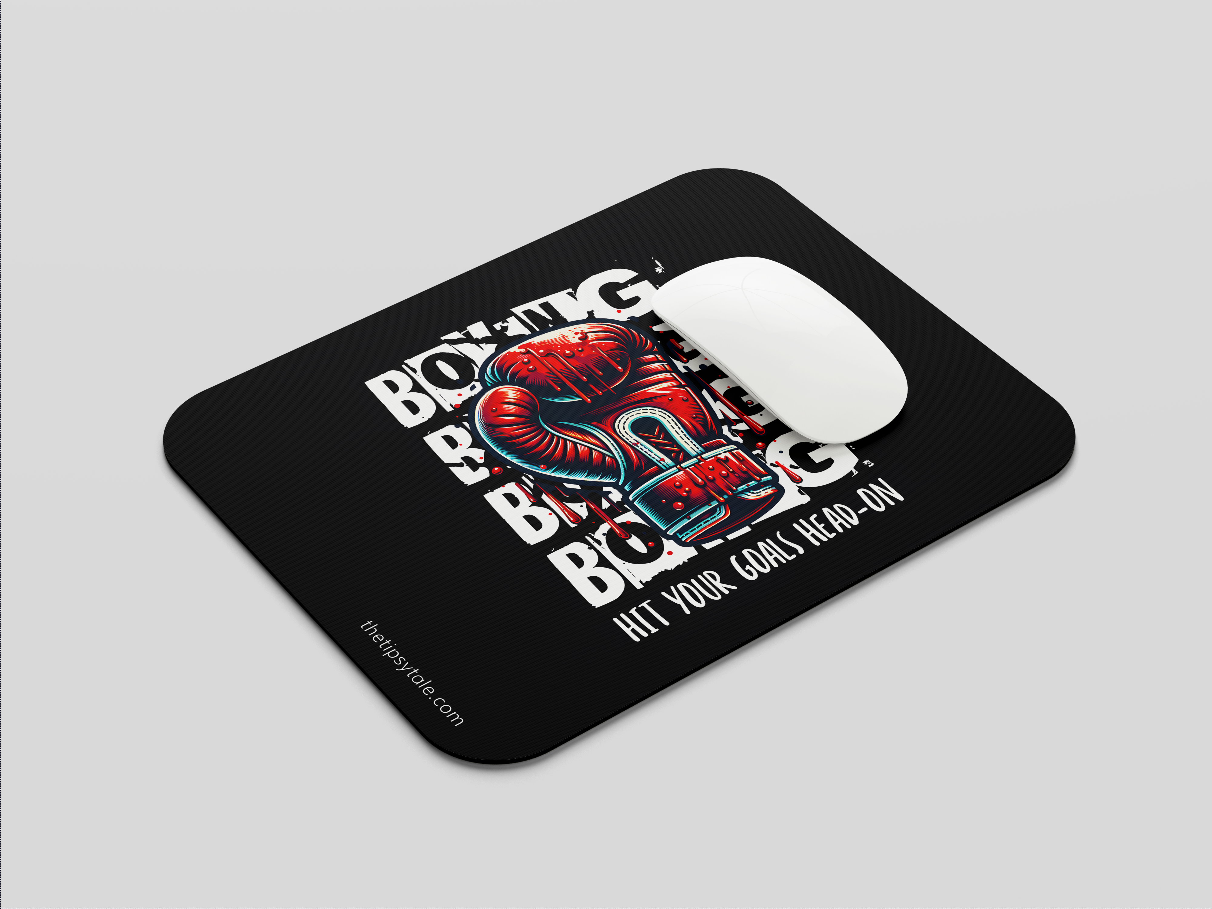 "Hit your goals head-on" Mousepad – Enhance Your Workspace with Style