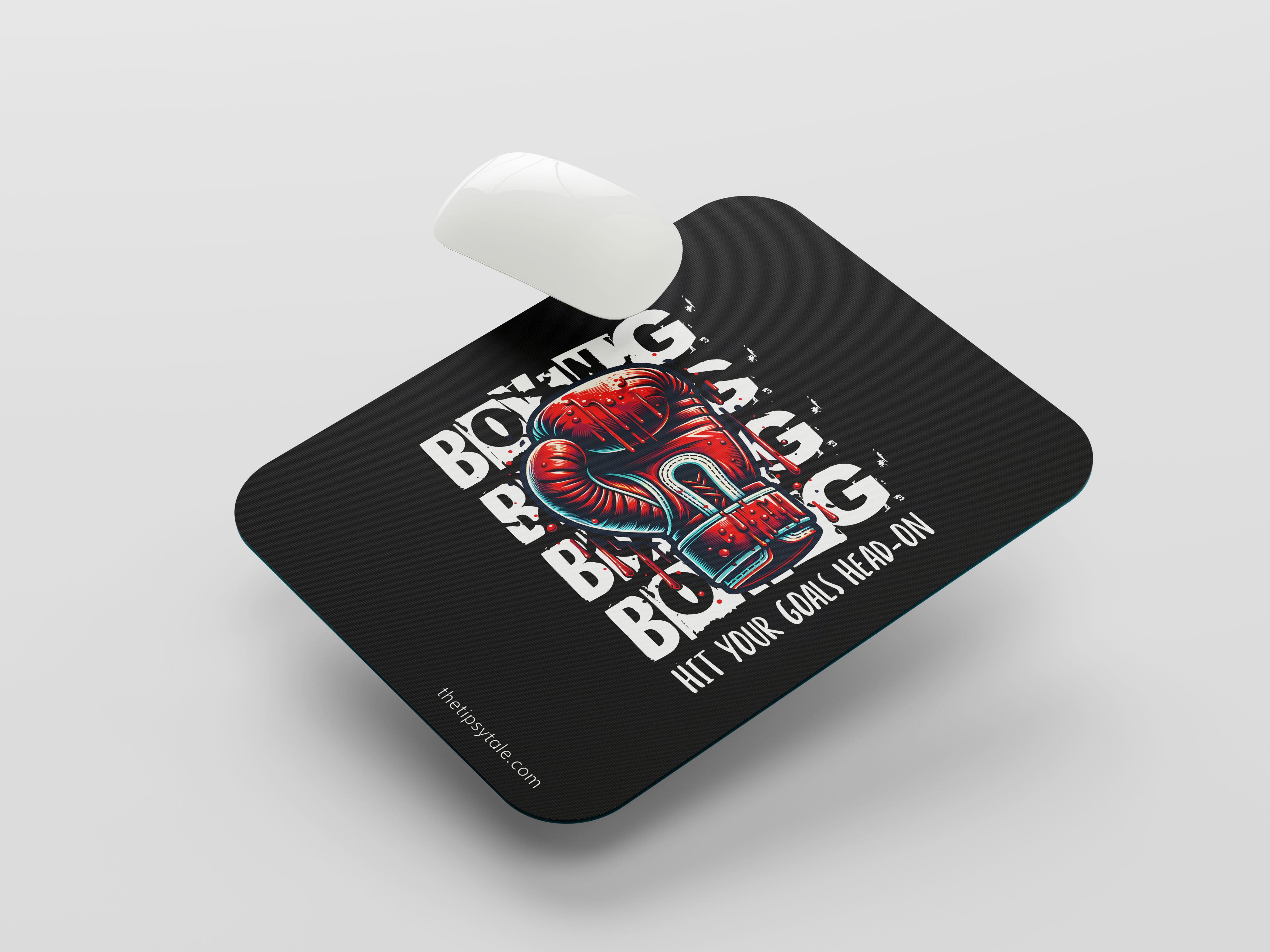 "Hit your goals head-on" Mousepad – Enhance Your Workspace with Style