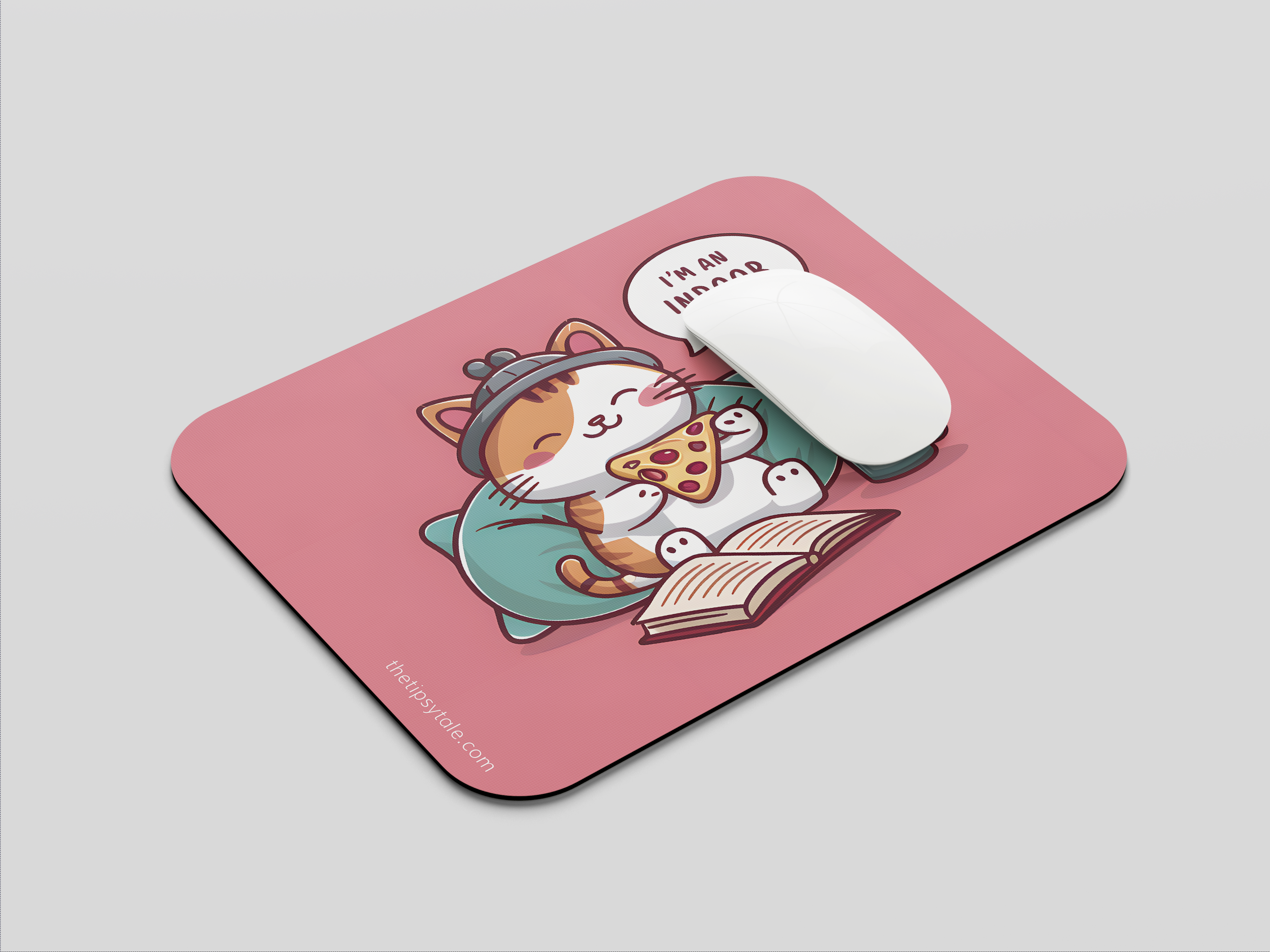 "I Am an Indoor Cat" Mousepad – Enhance Your Workspace with Style