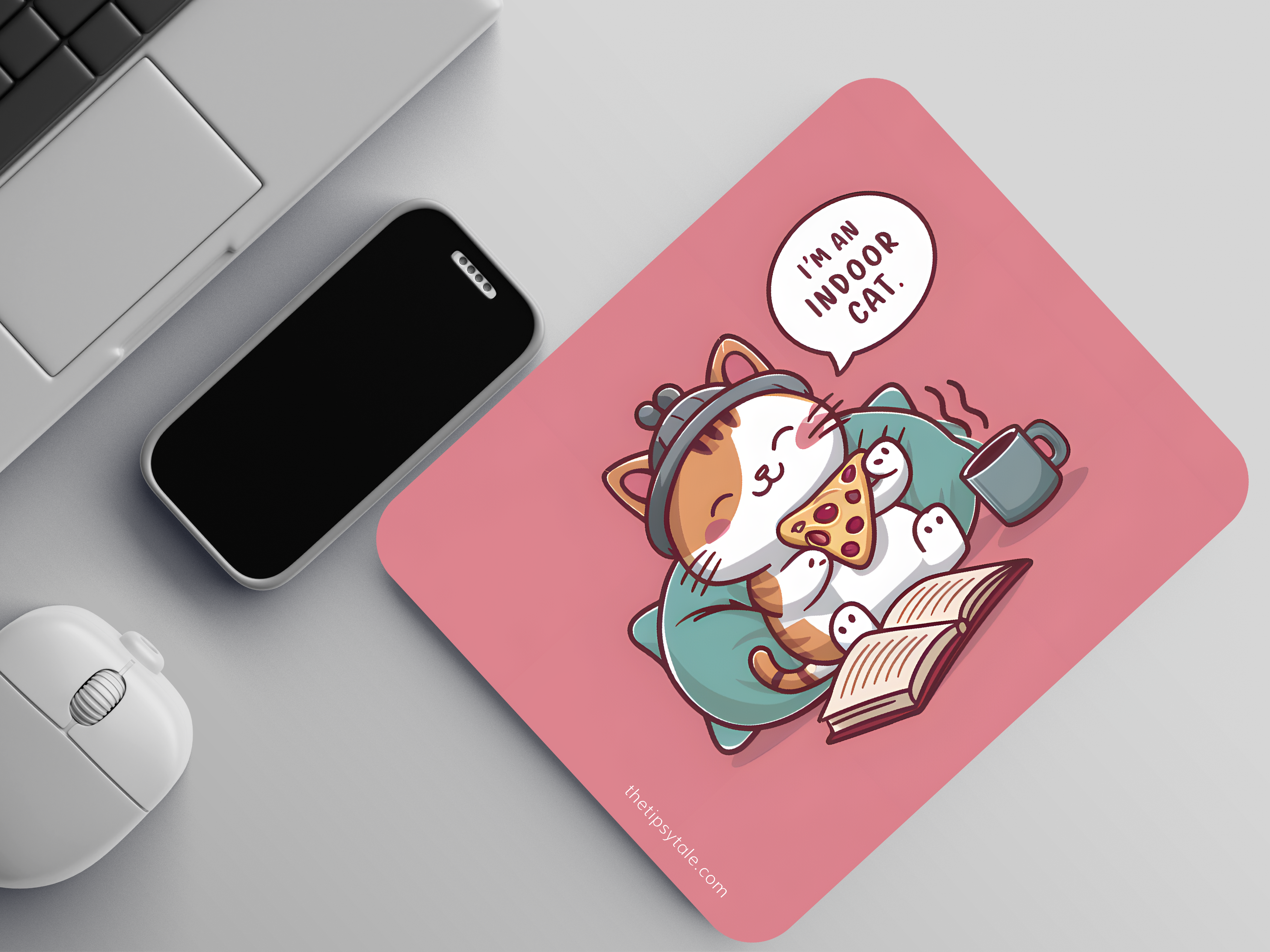 "I Am an Indoor Cat" Mousepad – Enhance Your Workspace with Style