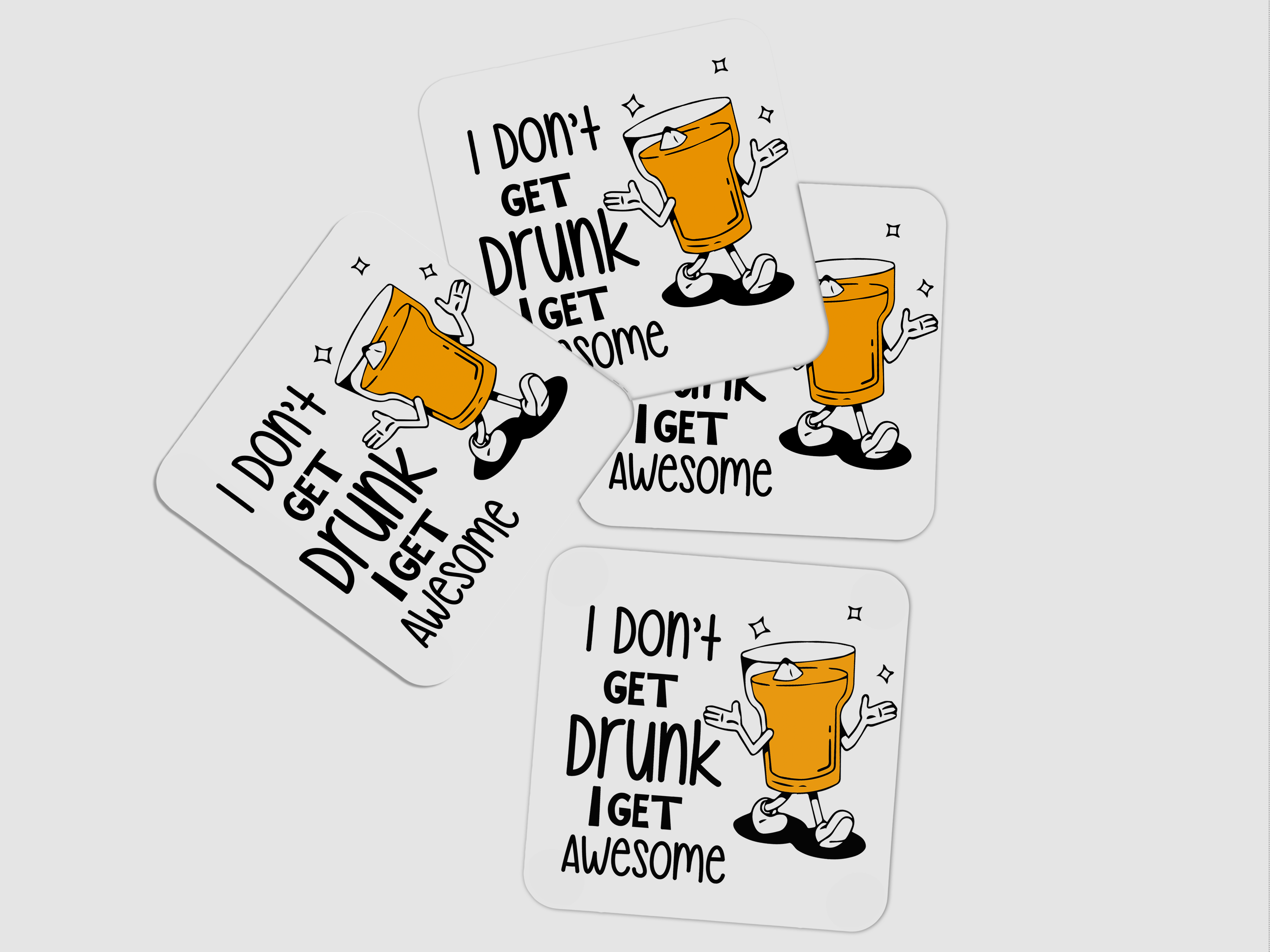 Mere Ko nasha nahi chadta with ek drink: Drink Coaster