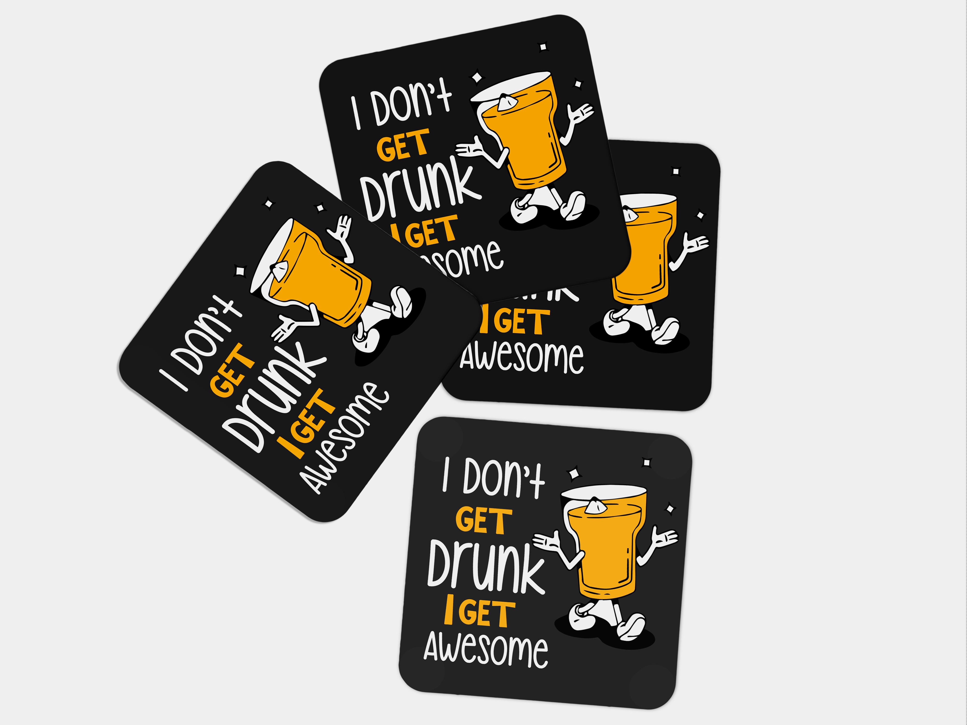 Mere Ko nasha nahi chadta with ek drink: Drink Coaster