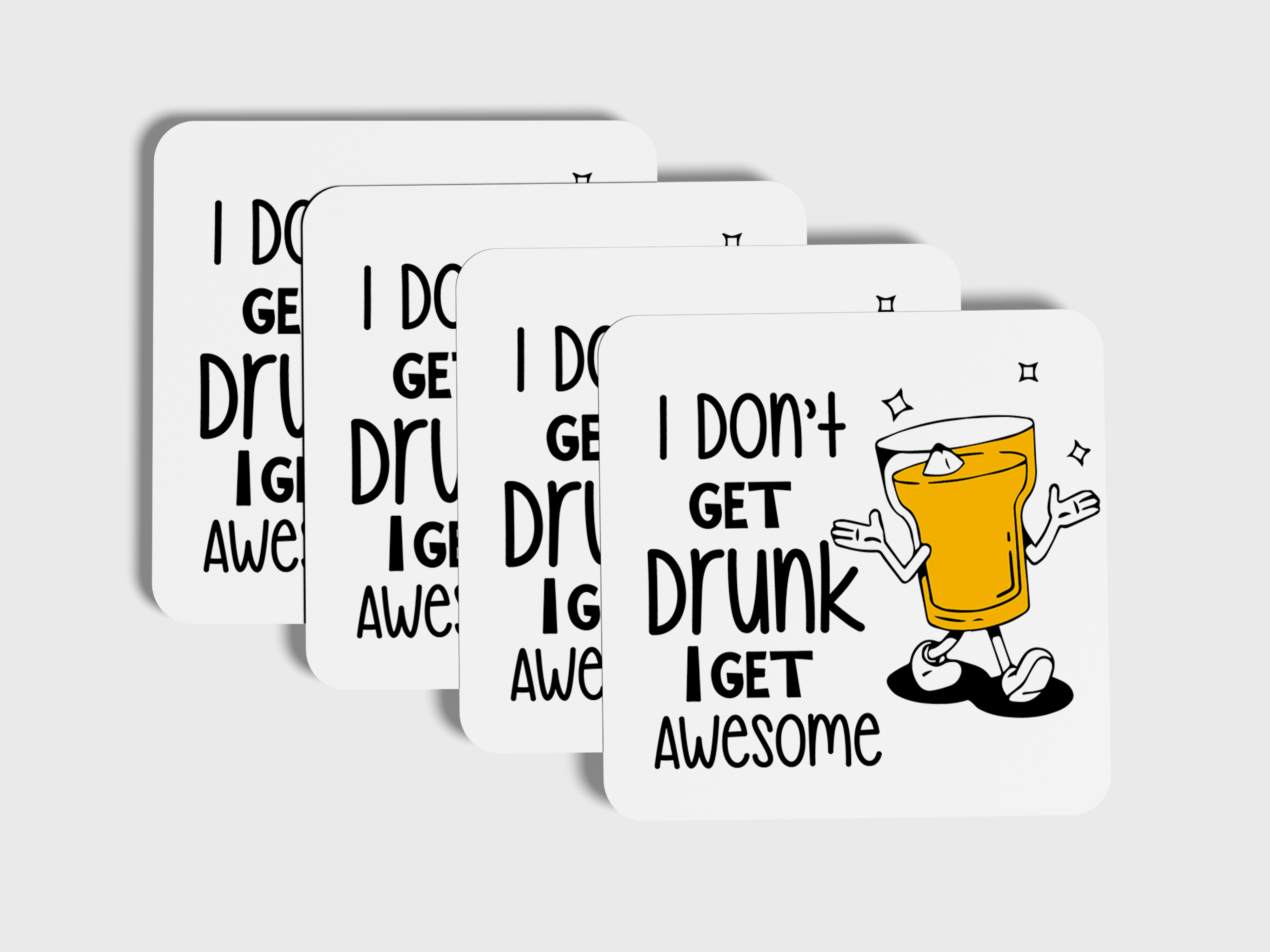 Mere Ko nasha nahi chadta with ek drink: Drink Coaster