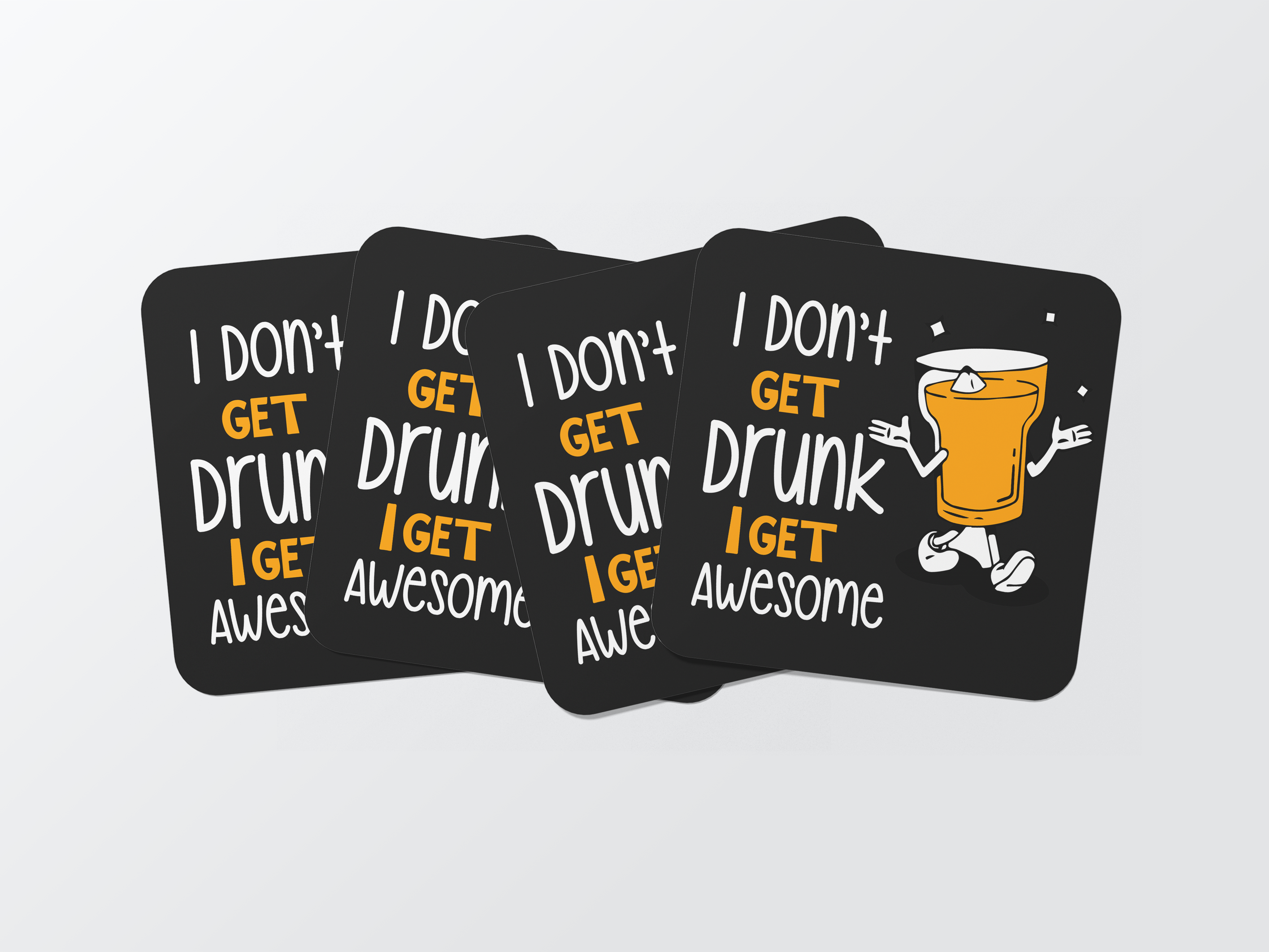 Mere Ko nasha nahi chadta with ek drink: Drink Coaster