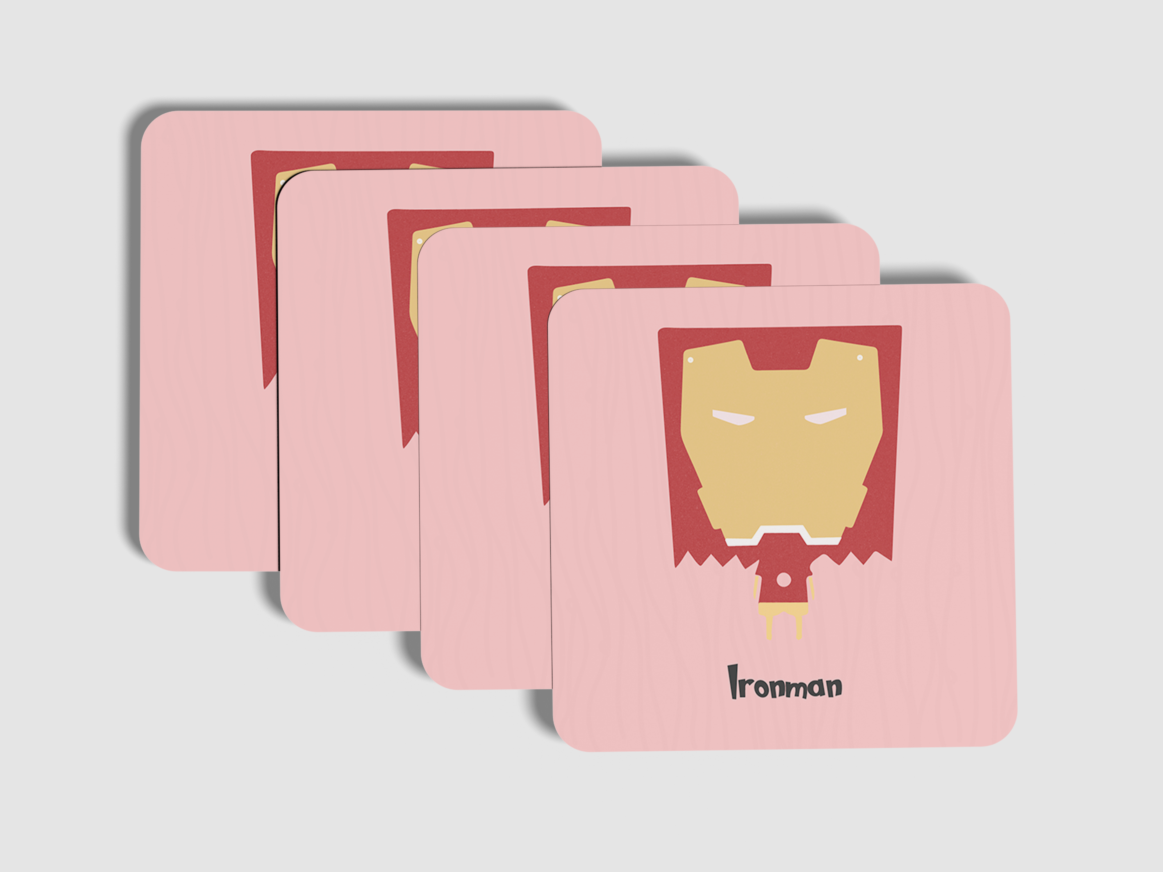 Armor Your Surfaces with Stark Sophistication: Iron Man Coaster Set of 4