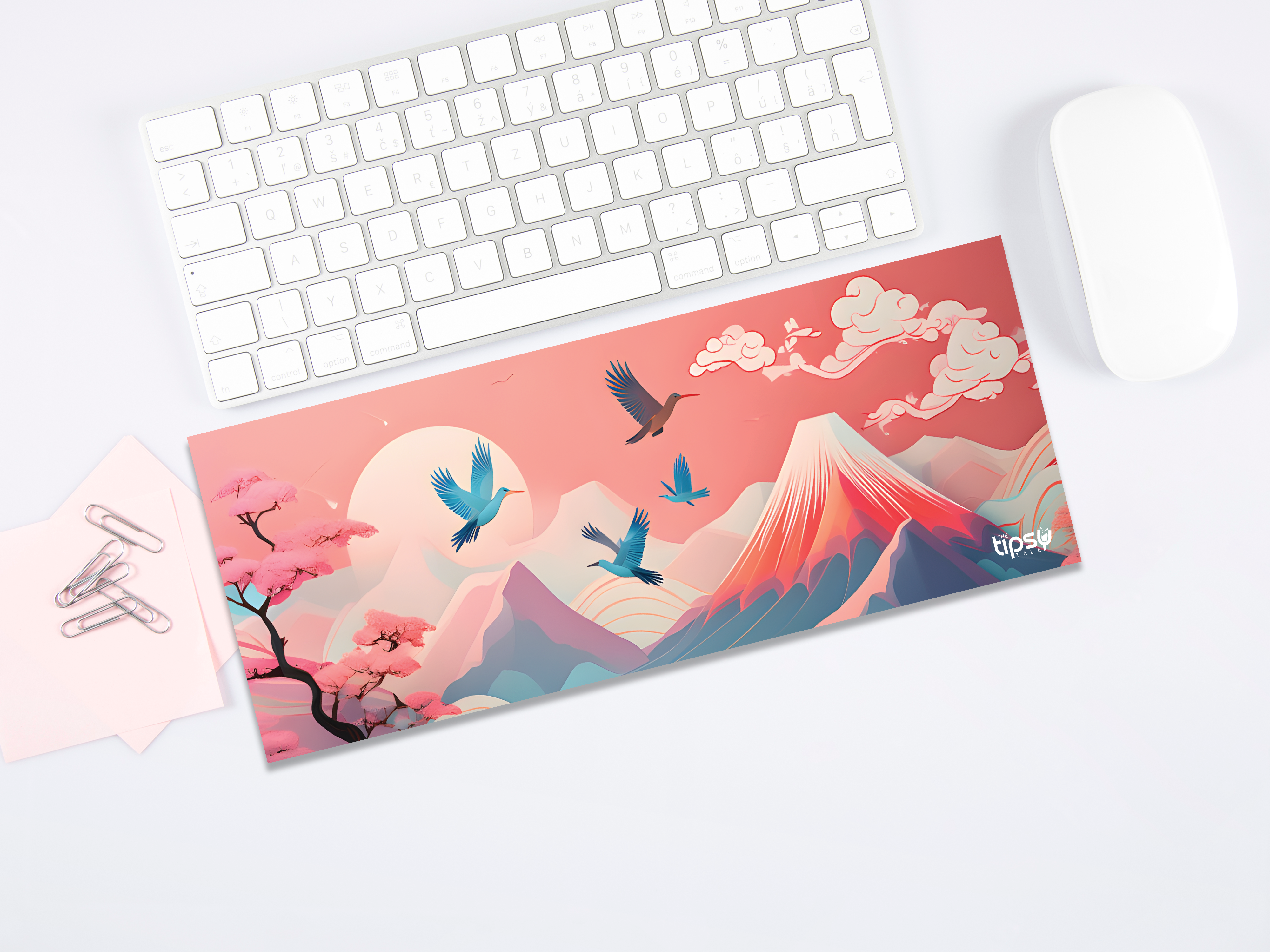 "Cherry Blooming" Gaming Mousepad – Elevate Your Gaming Experience