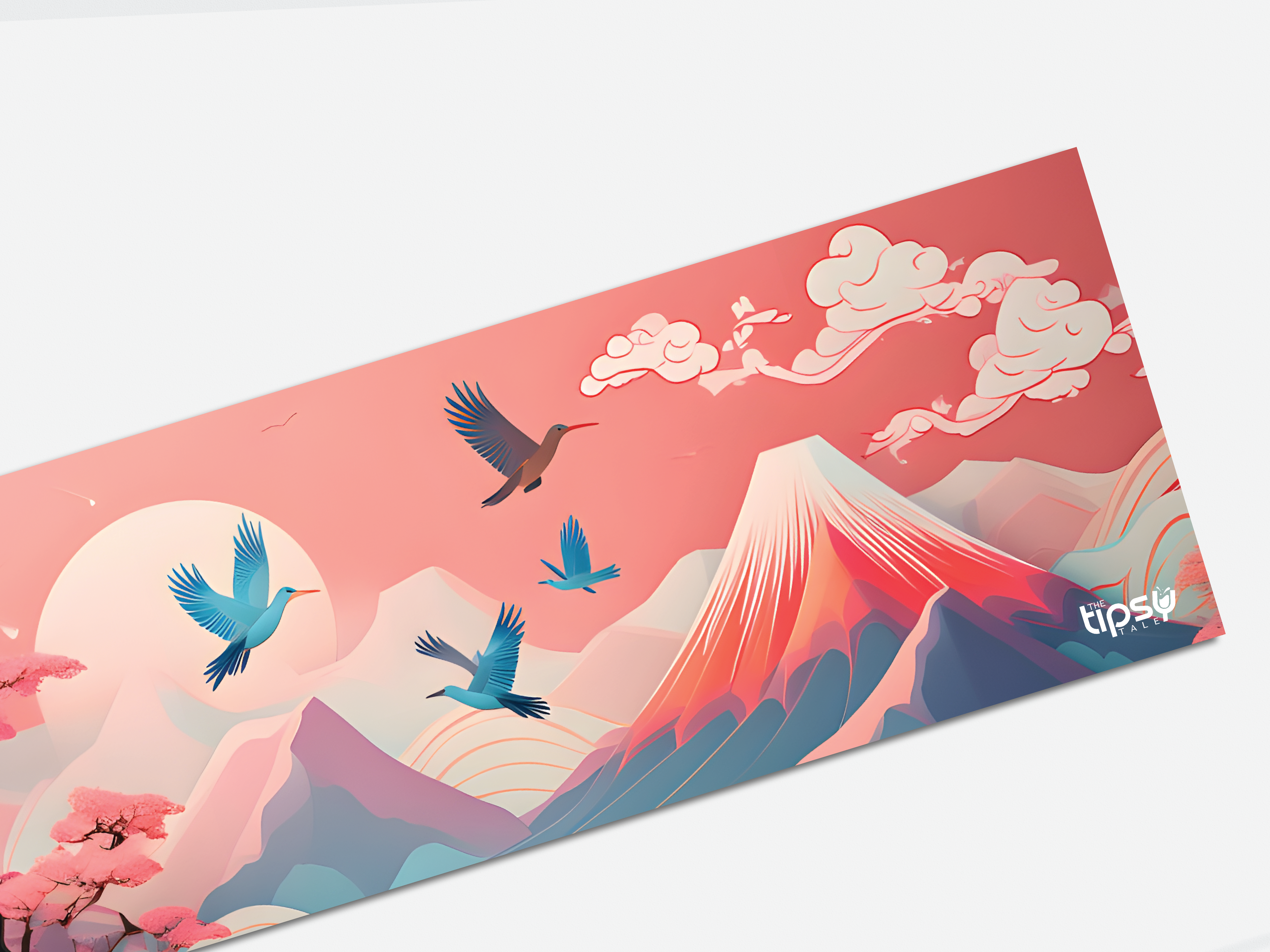 "Cherry Blooming" Gaming Mousepad – Elevate Your Gaming Experience