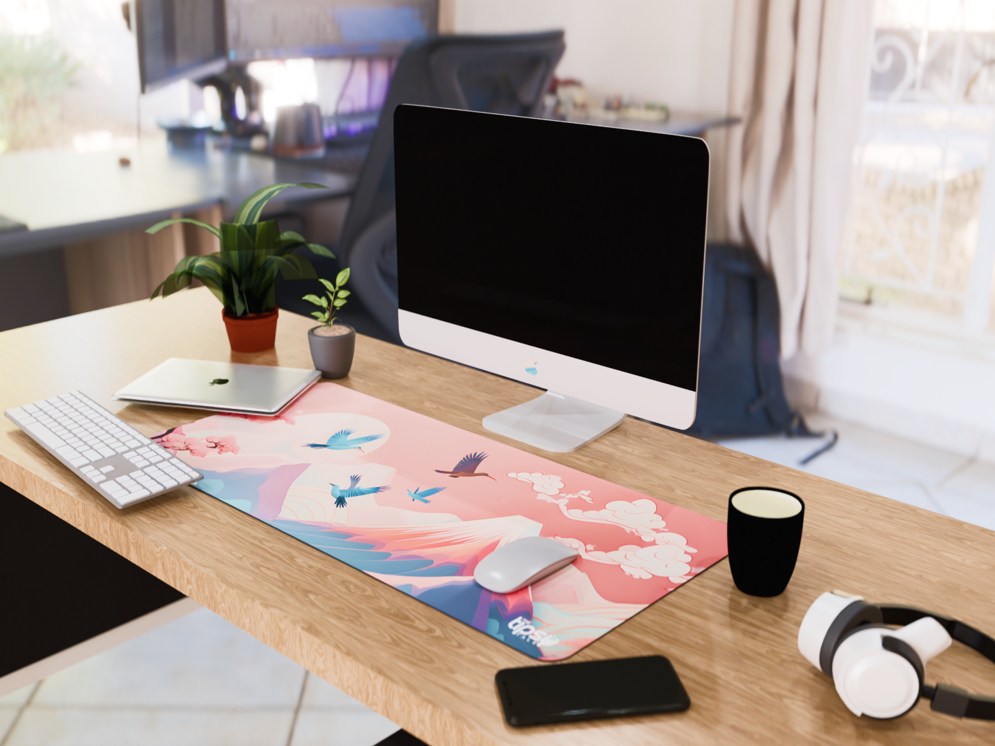 "Cherry Blooming" Gaming Mousepad – Elevate Your Gaming Experience