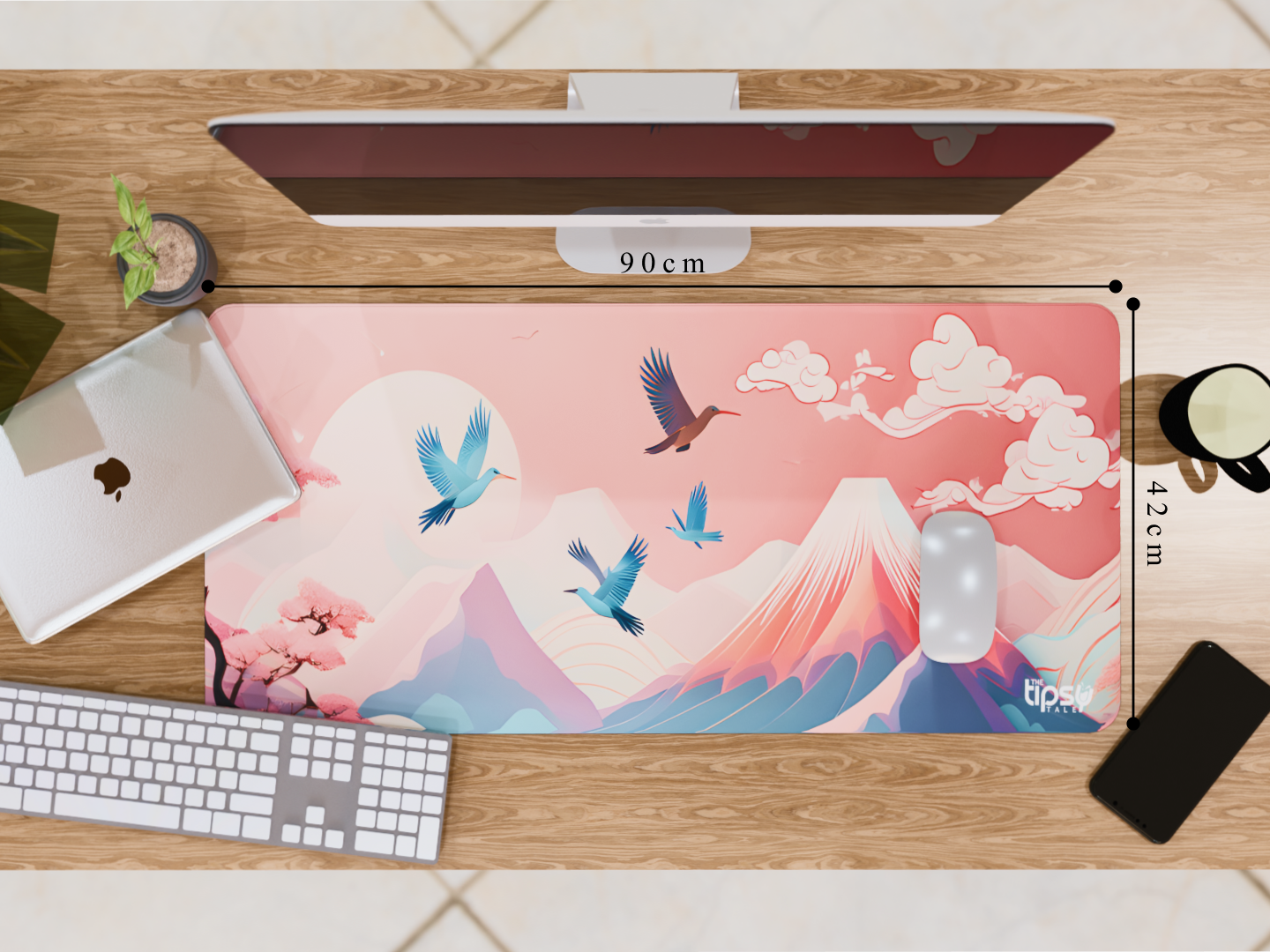 "Cherry Blooming" Gaming Mousepad – Elevate Your Gaming Experience