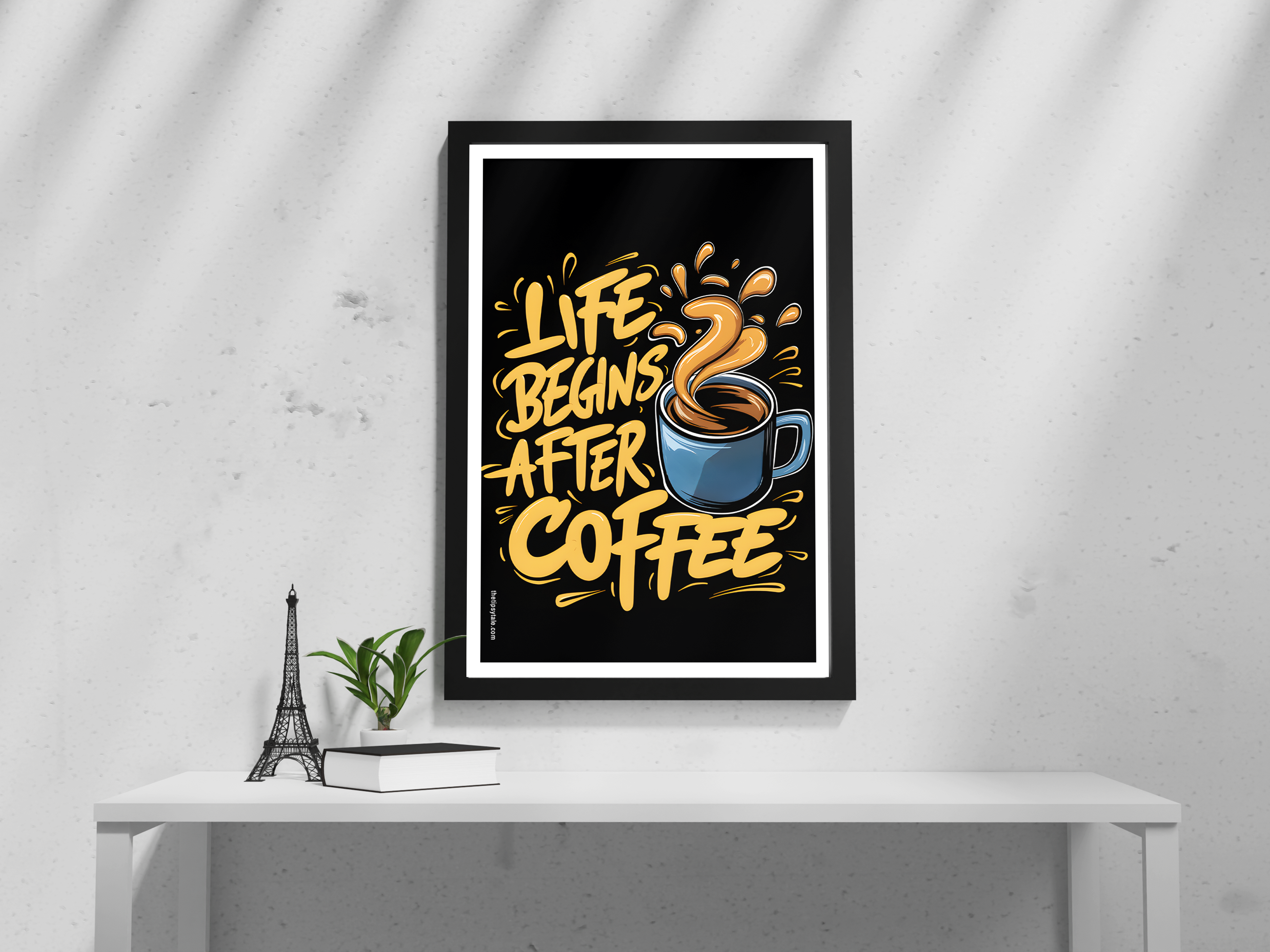 "Life Begins After Coffee" Poster – Add a Touch of Personality to Your Space