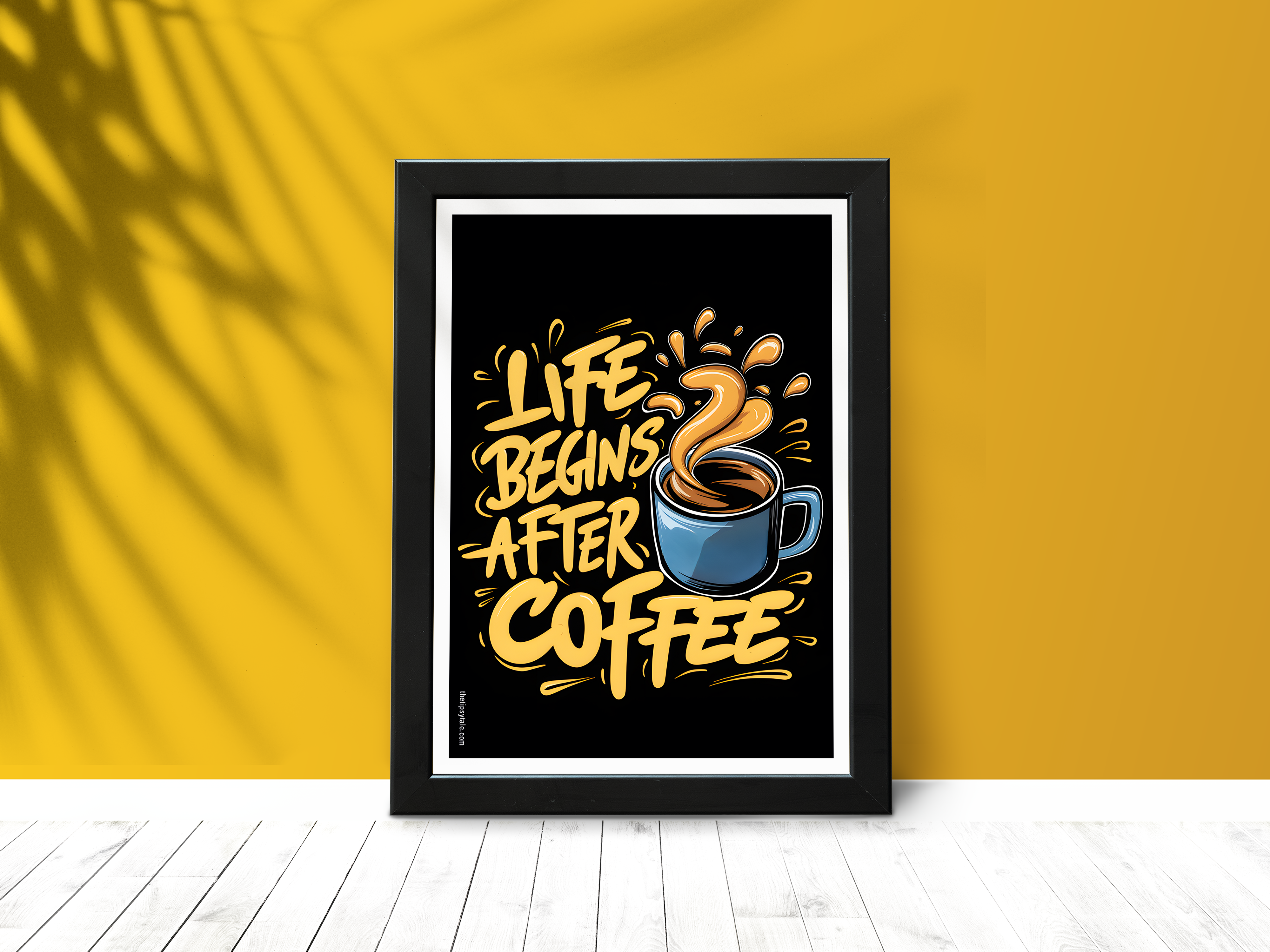 "Life Begins After Coffee" Poster – Add a Touch of Personality to Your Space