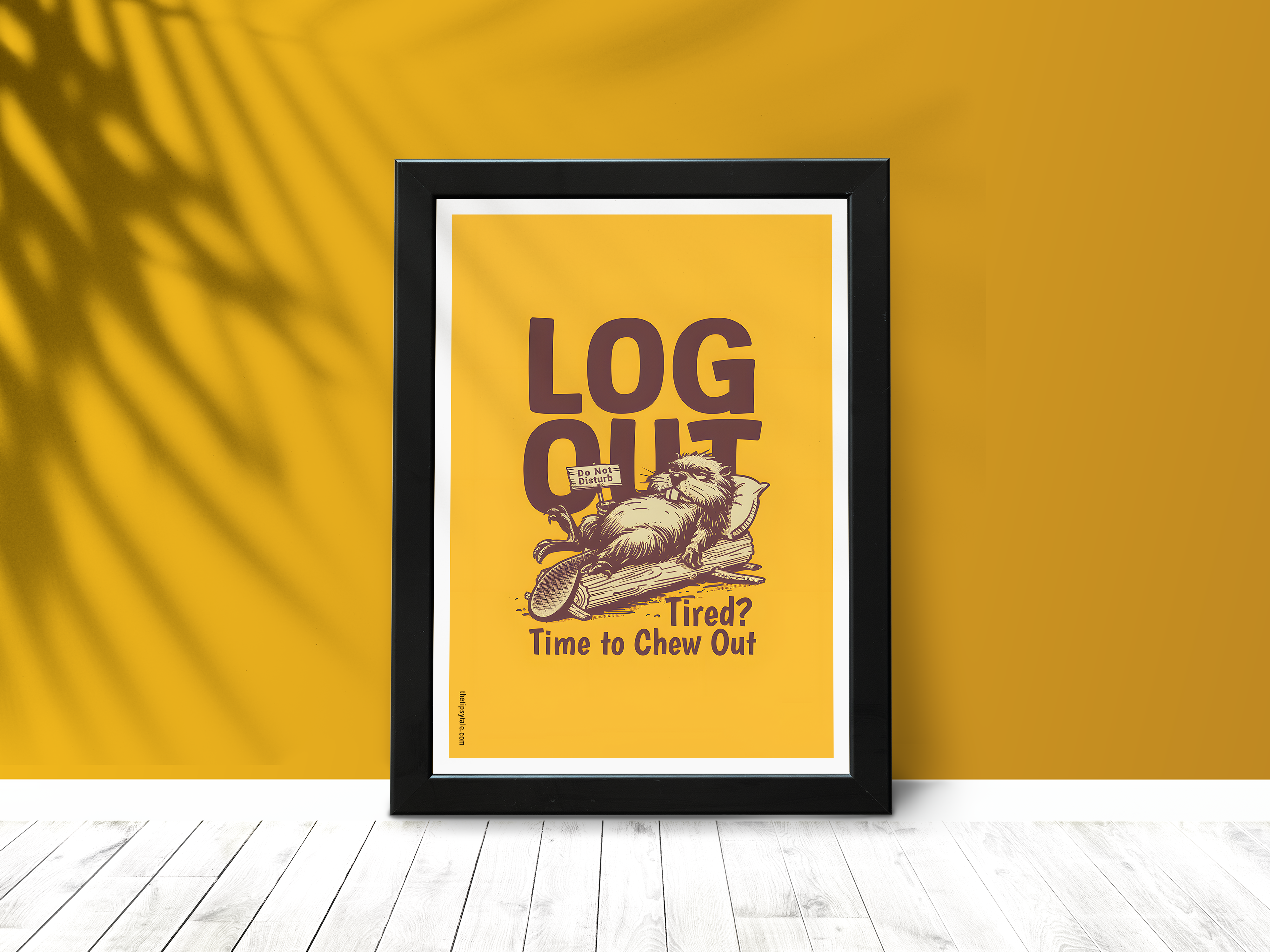 "Logging out: Today's hustle ends here " Poster – Add a Touch of Personality to Your Space