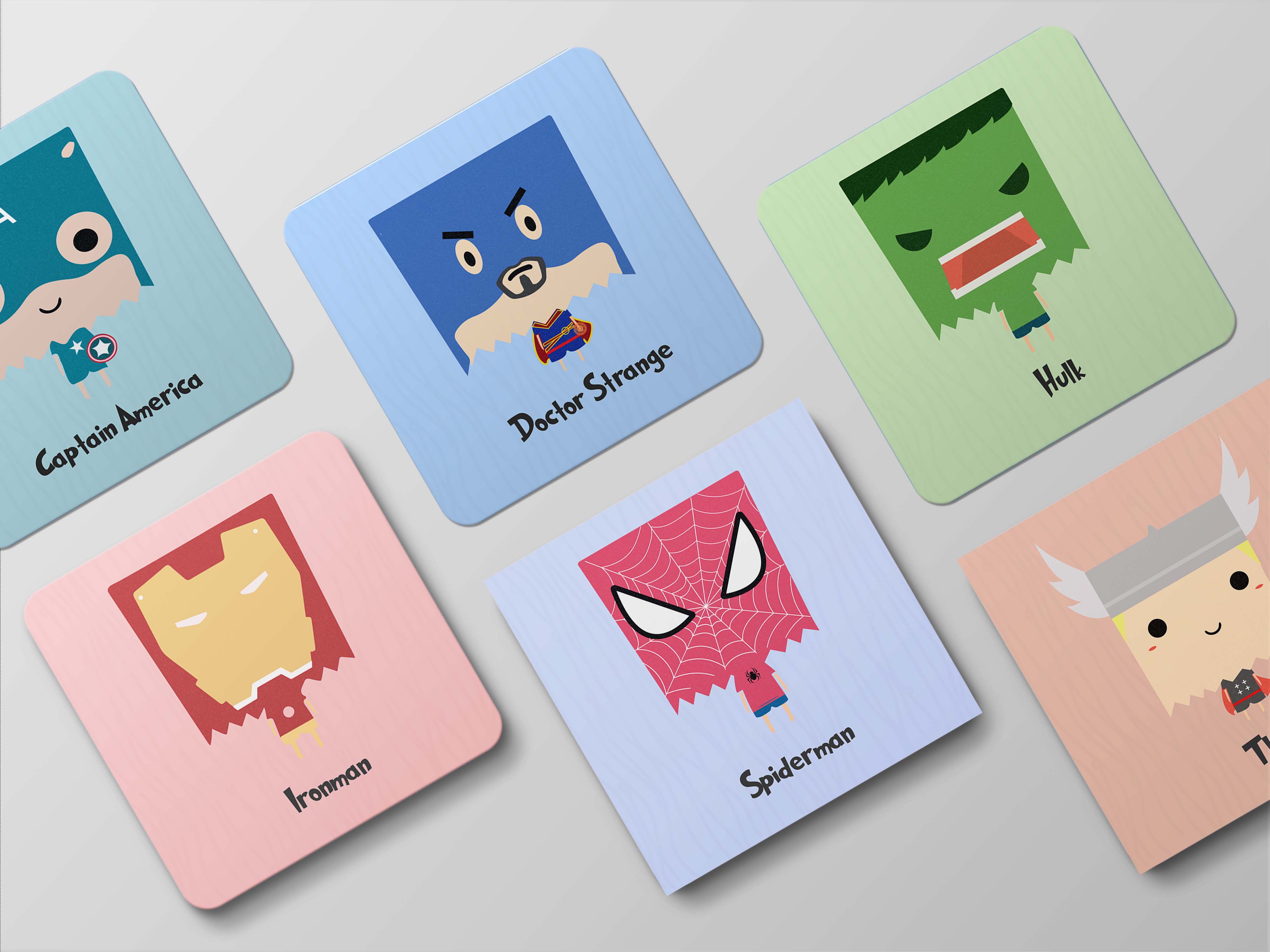 Assemble Your Surfaces with Superheroic Power: Avengers Coaster set of 6