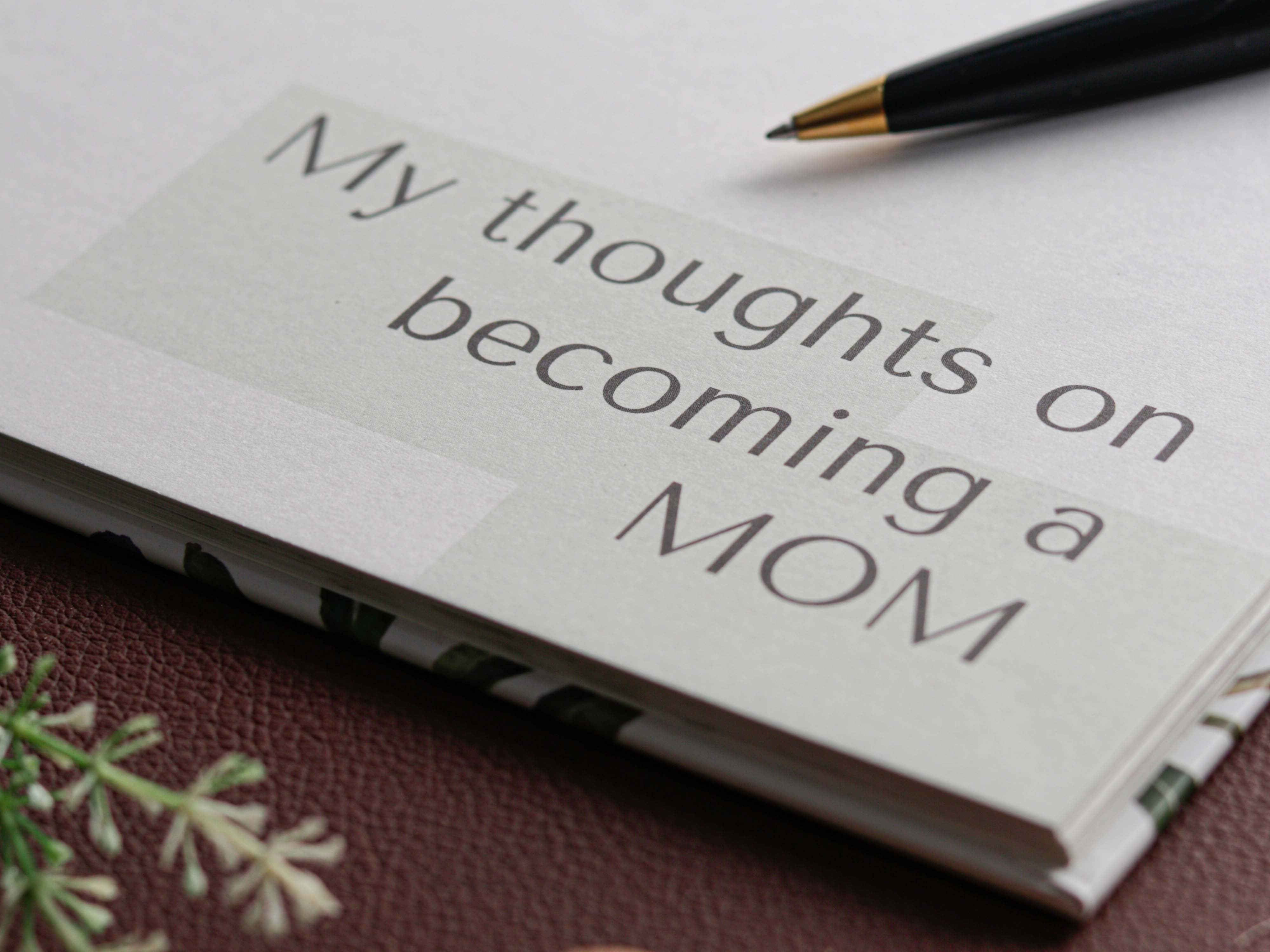 Mom to be Journal