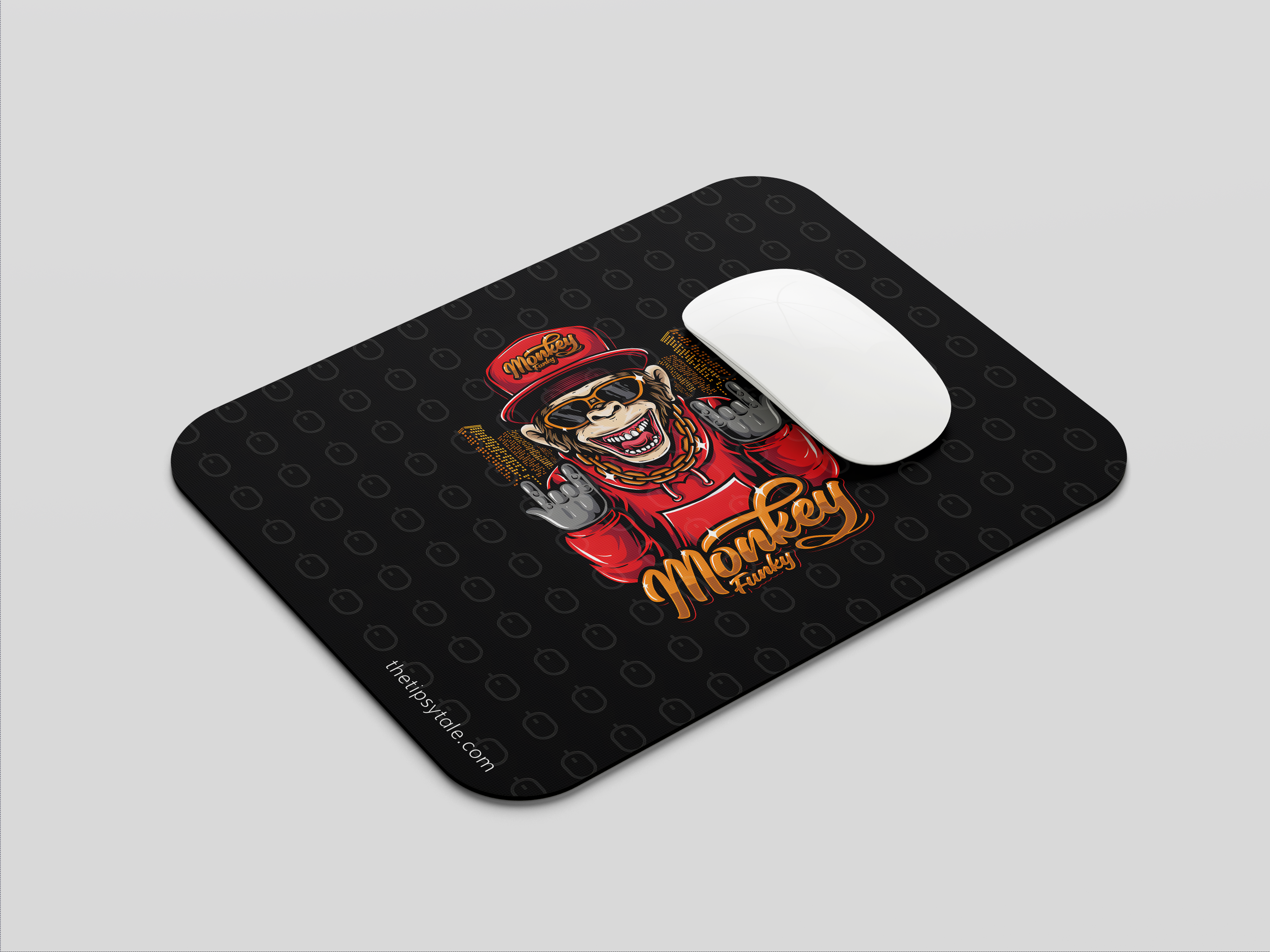 "Rock Like A Monkey" Mousepad – Enhance Your Workspace with Style