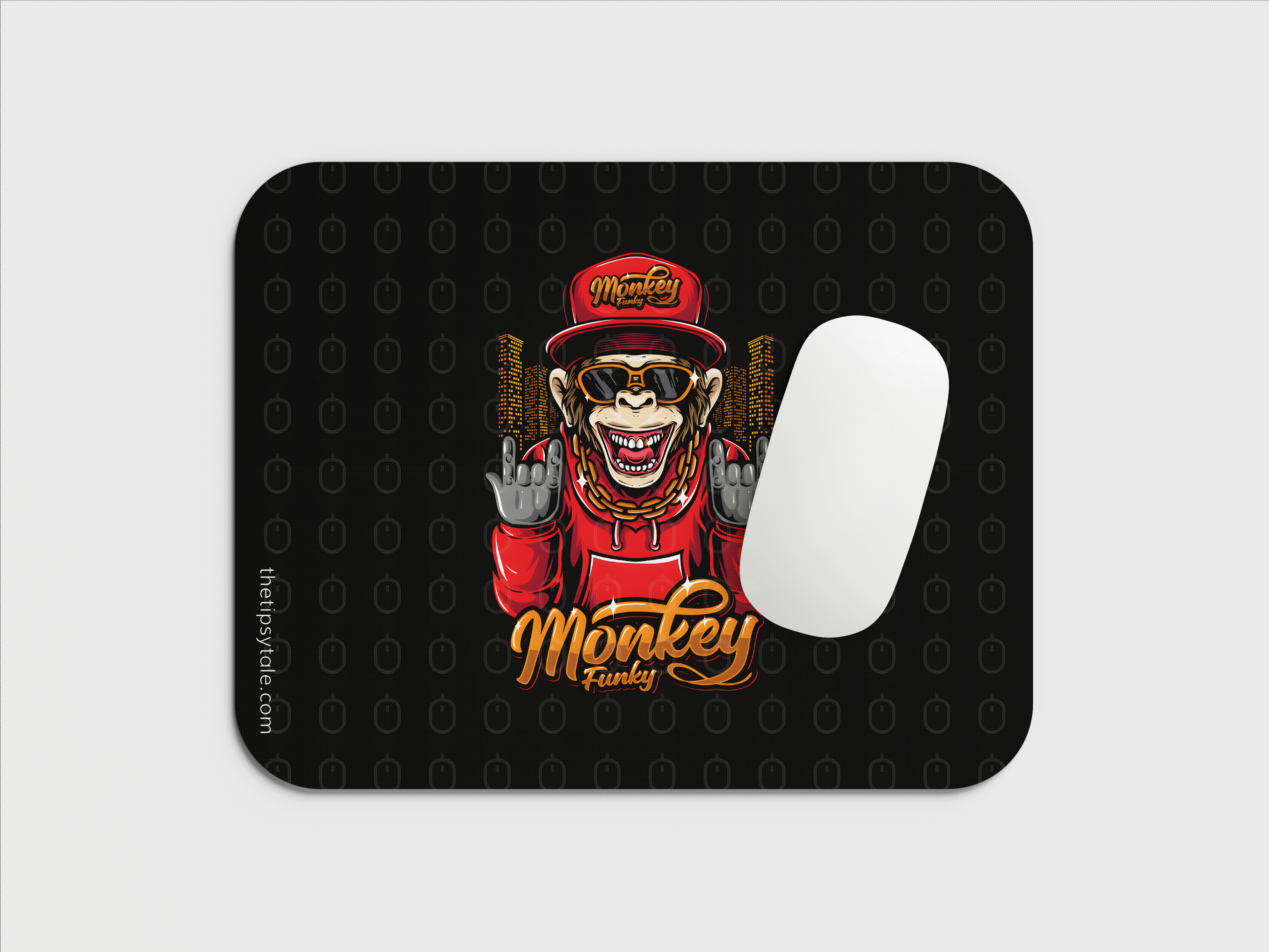 "Rock Like A Monkey" Mousepad – Enhance Your Workspace with Style