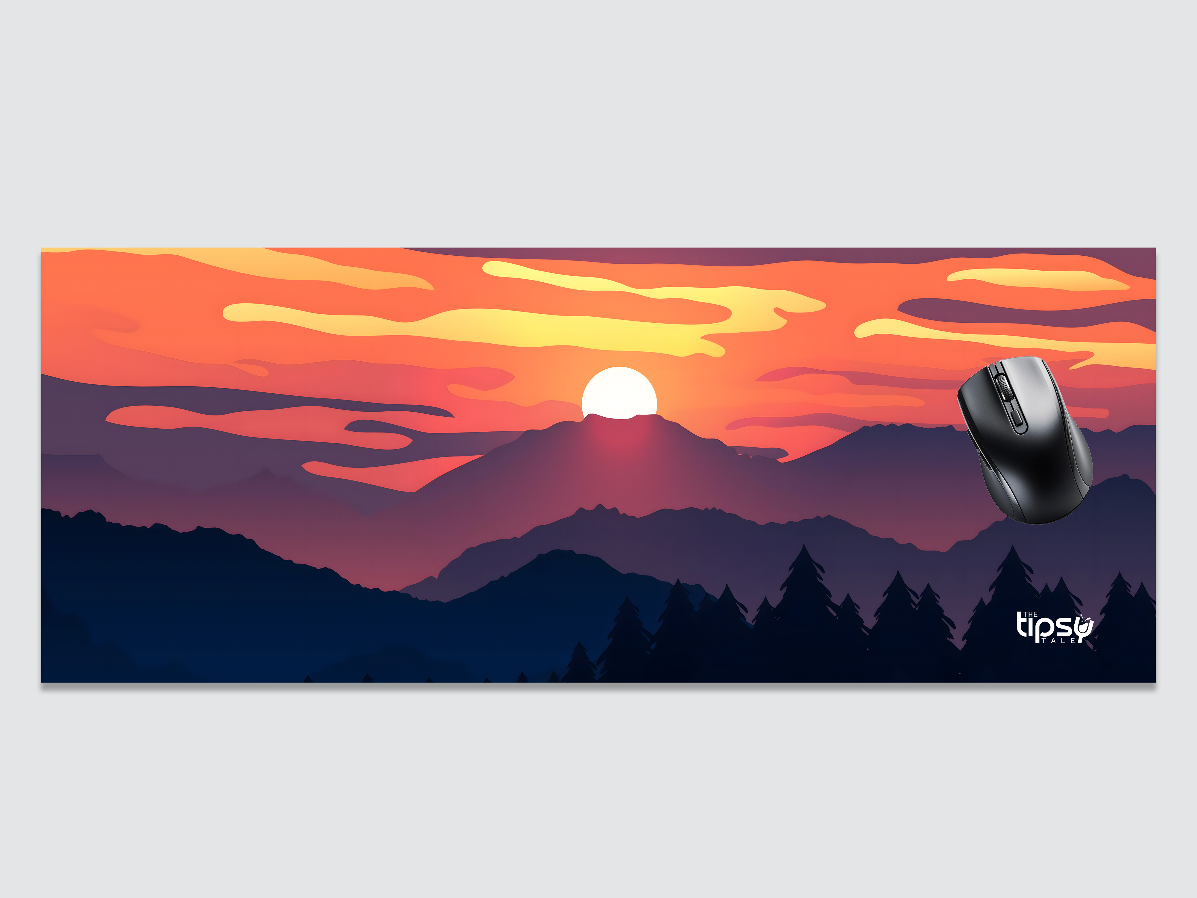 "Dusk Peak Performance" Gaming Mousepad – Elevate Your Gaming Experience