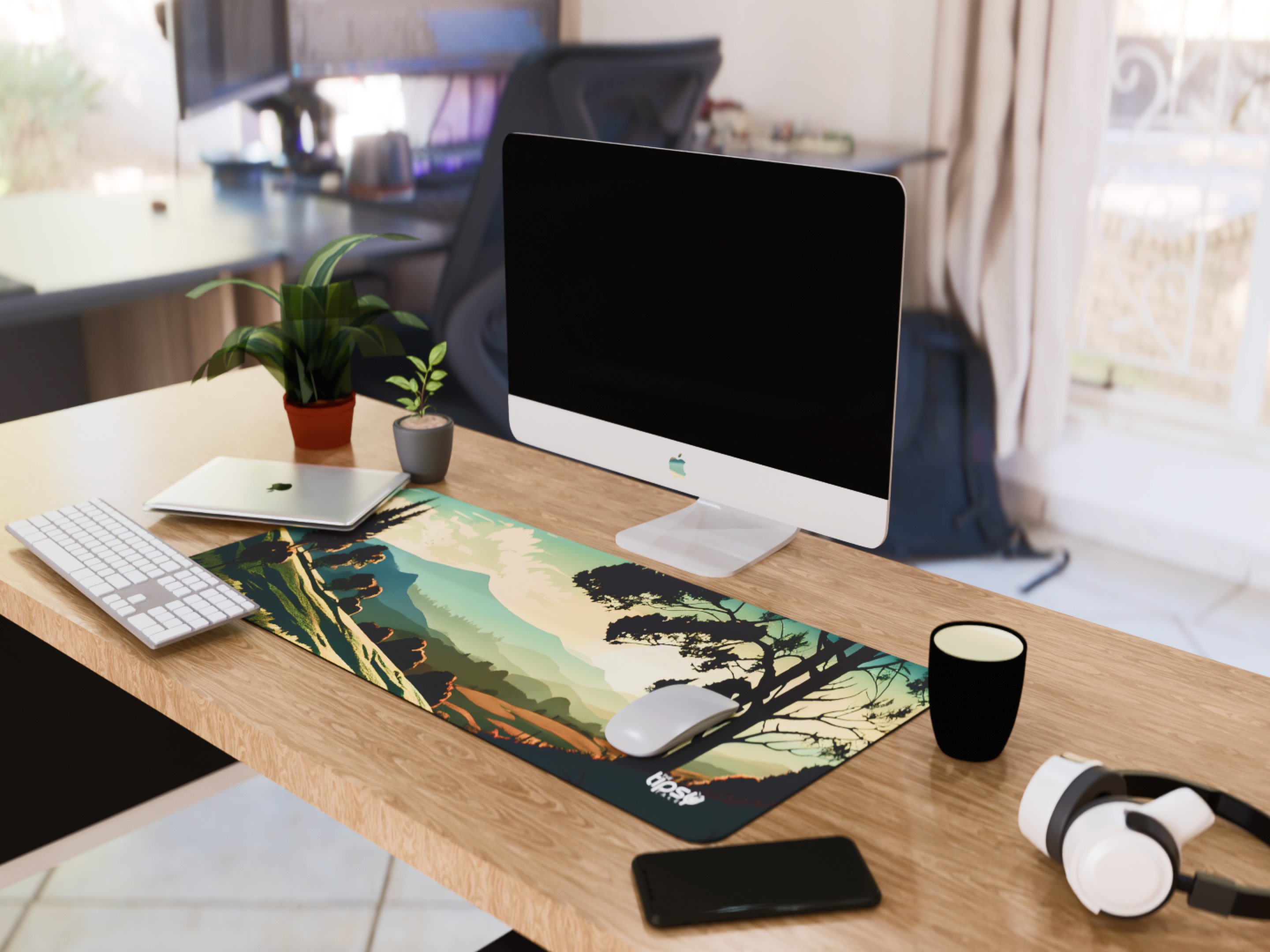 "Breathe in Nature" Gaming Mousepad – Elevate Your Gaming Experience