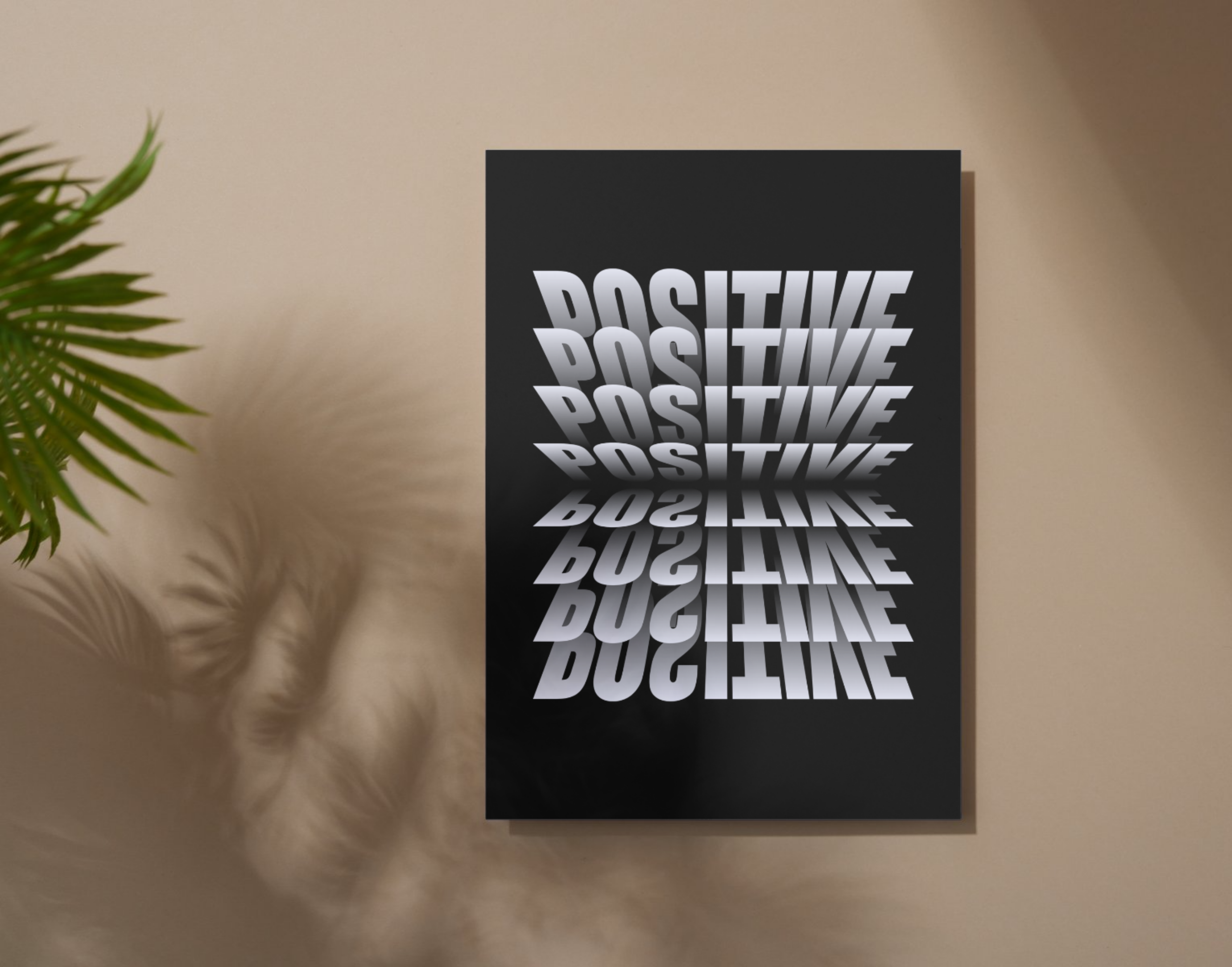 "POSITIVE VIBE CHECK"- Shiny & Sturdy Metallic Poster – Art That Pops & Sticks (Literally!)