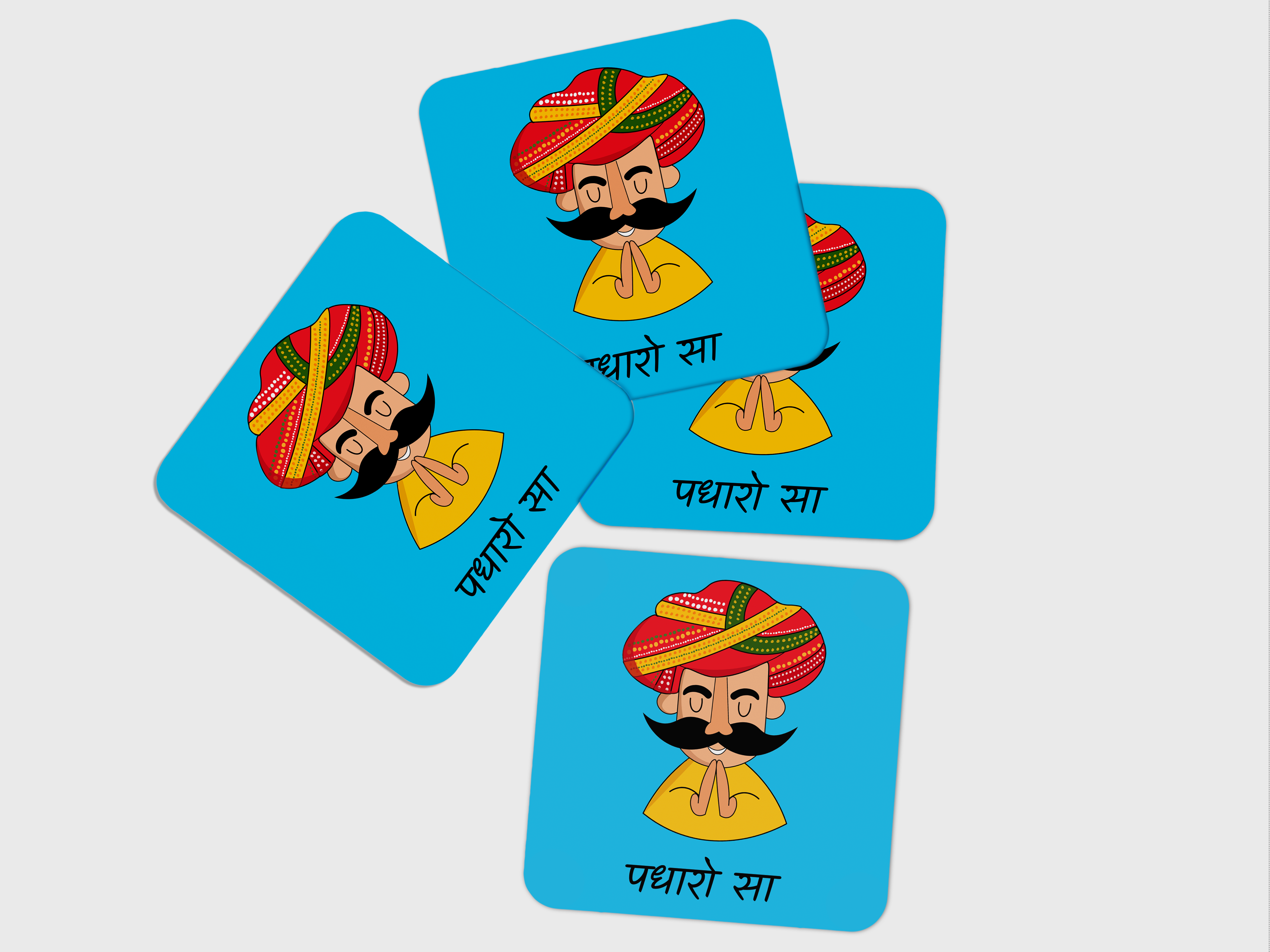 Invite Guests with Traditional Grace:Rajasthani Coaster Set