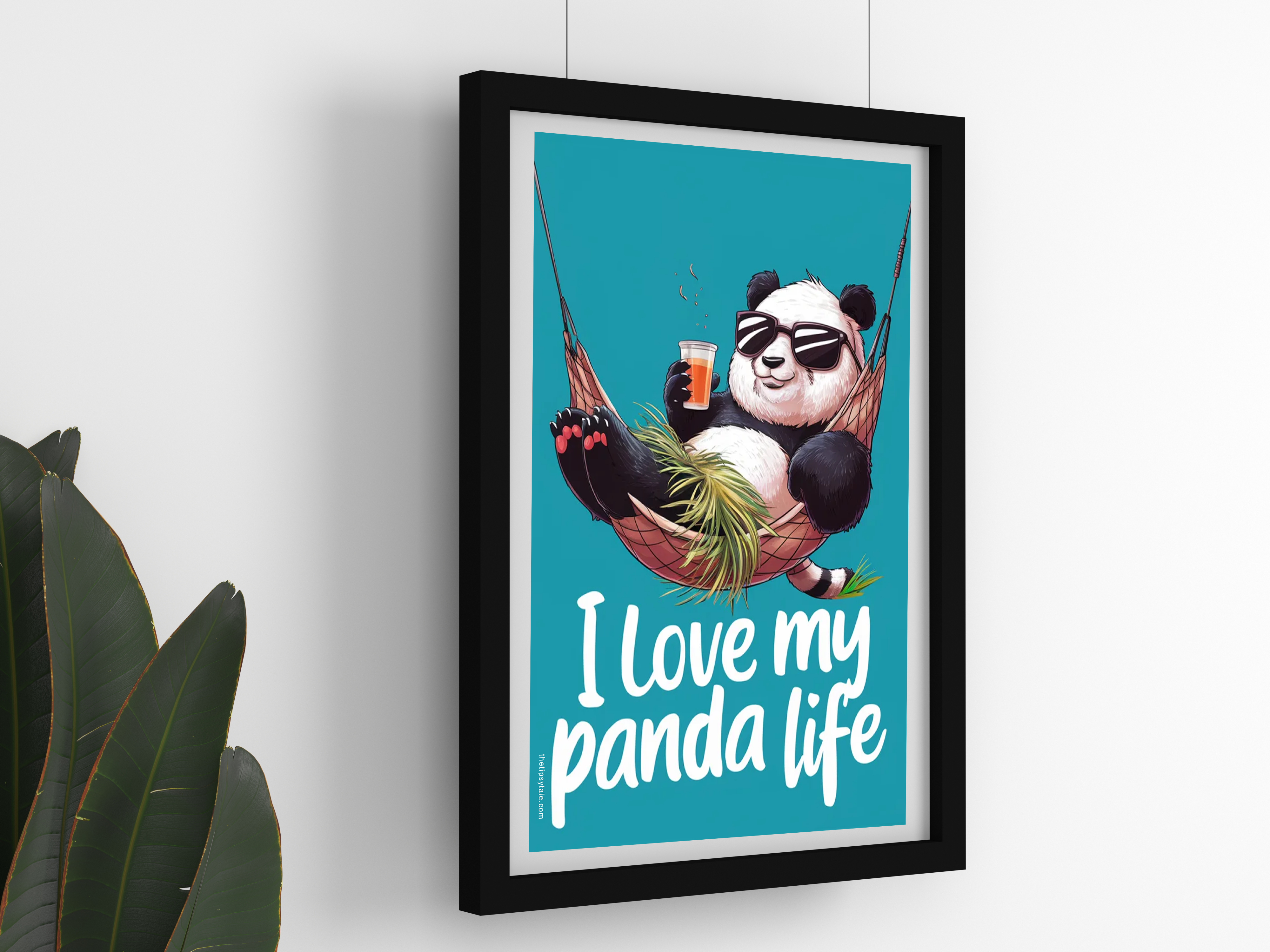 "Laze Out Like Panda" Poster – Add a Touch of Personality to Your Space