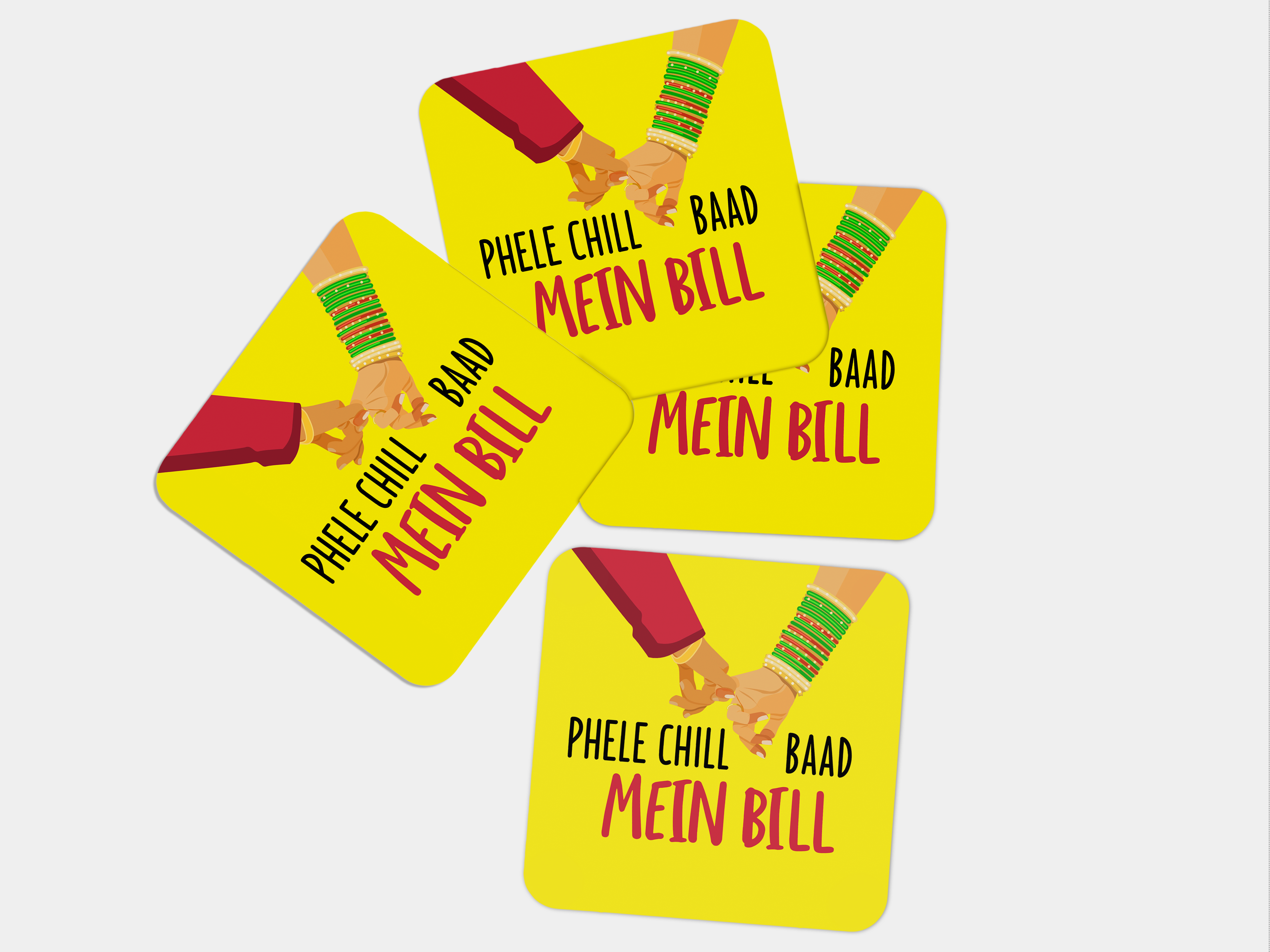 Chill First, Bill Later Folks: Coaster Set